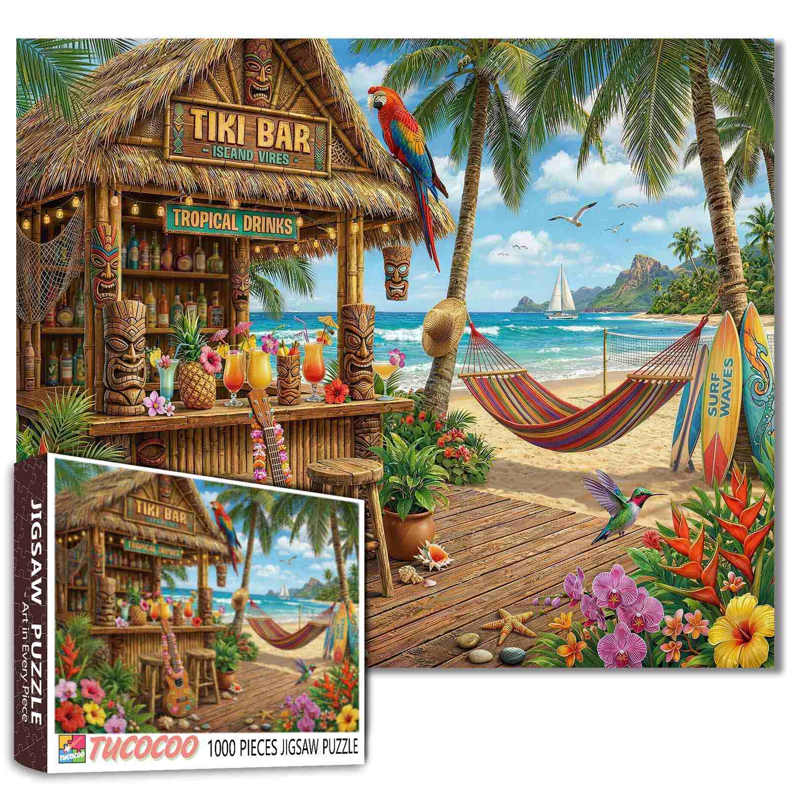 tucocoo-tropical-tiki-bar-puzzle-1000-teile-insel image 1