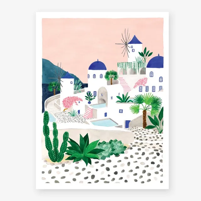 all-the-ways-to-say-santorini-poster-griechenland image 1