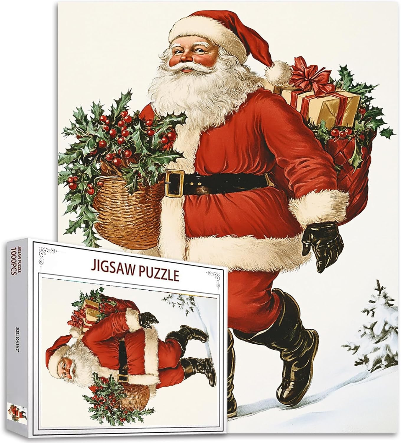 tucocoo-vintage-santa-claus-portrait-puzzle-1000-teile-weihnachten image 1