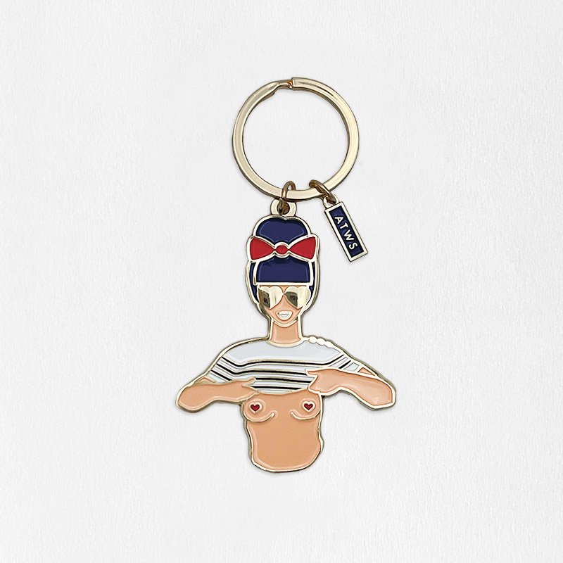 all-the-ways-to-say-sexy-girl-keychain-emaille-gold-60x51-mm image 2