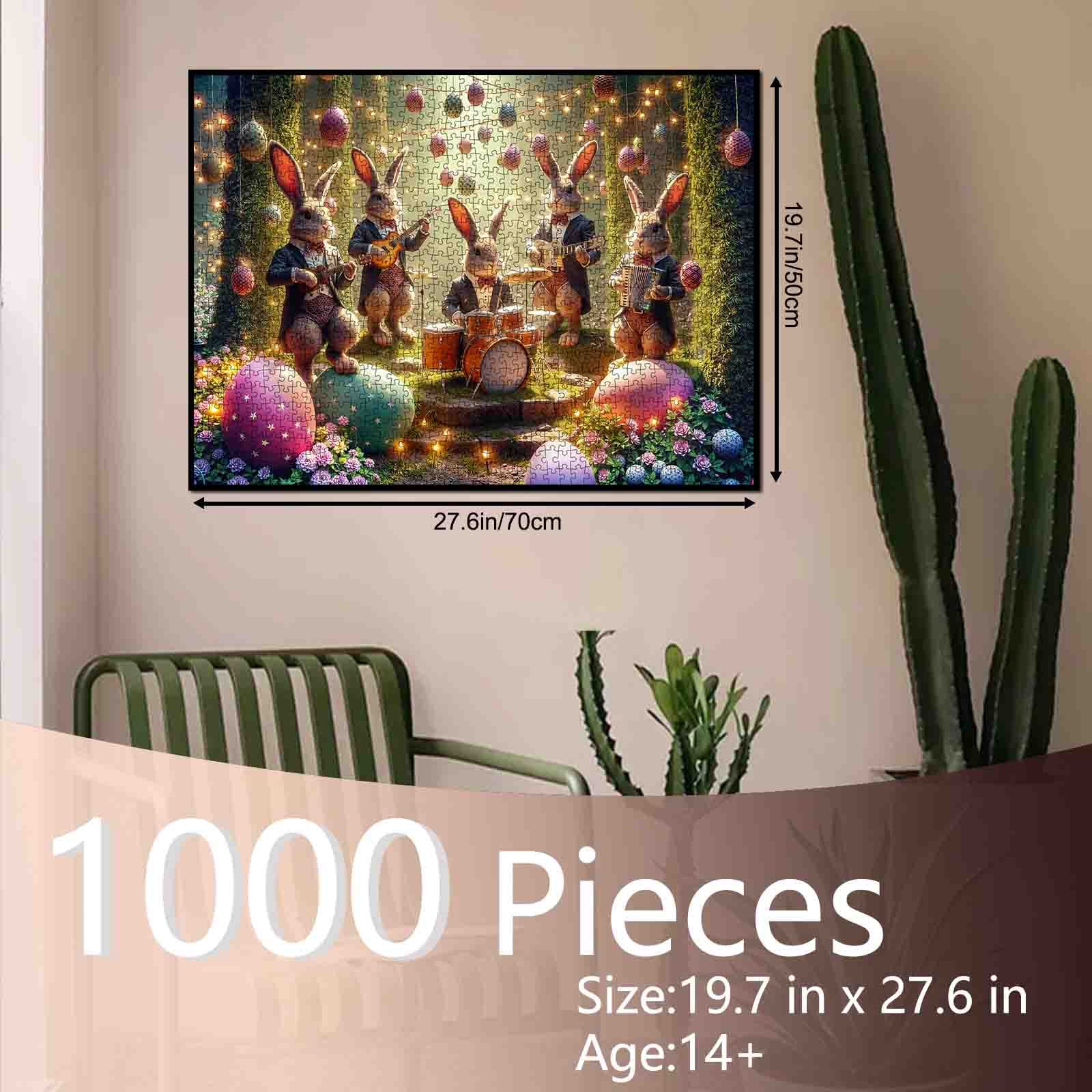 tucocoo-easter-bunny-band-garden-concert-puzzle-1000-teile image 5