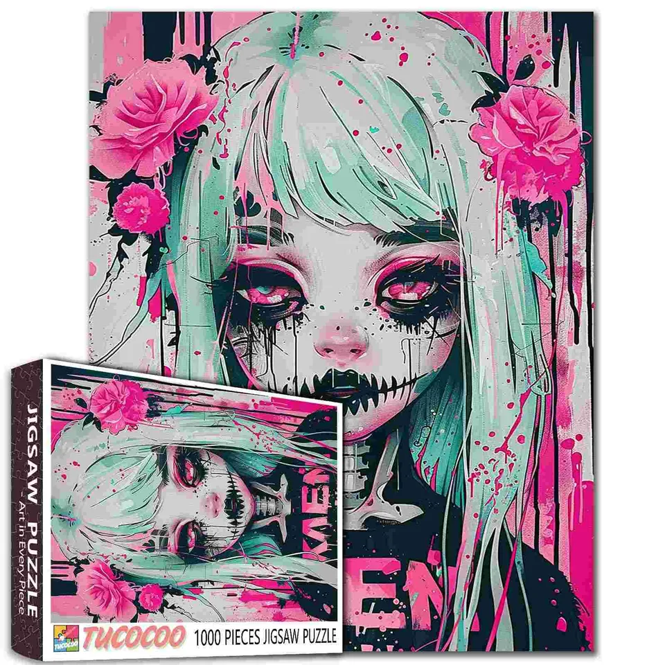 tucocoo-haunted-pink-doll-puzzle-1000-teile-puppe image 1