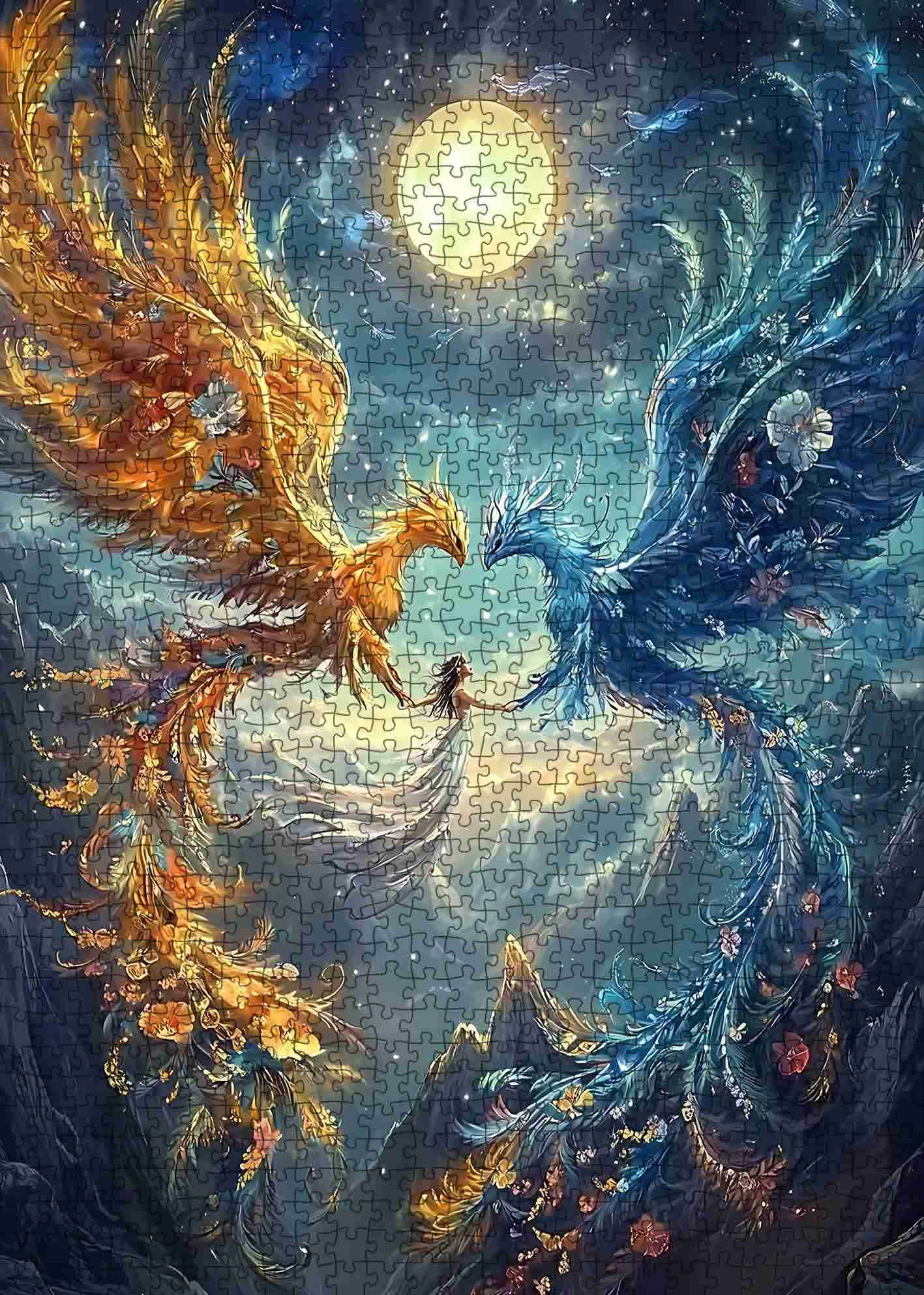tucocoo-celestial-phoenix-dance-puzzle-1000-teile-fantasy image 2