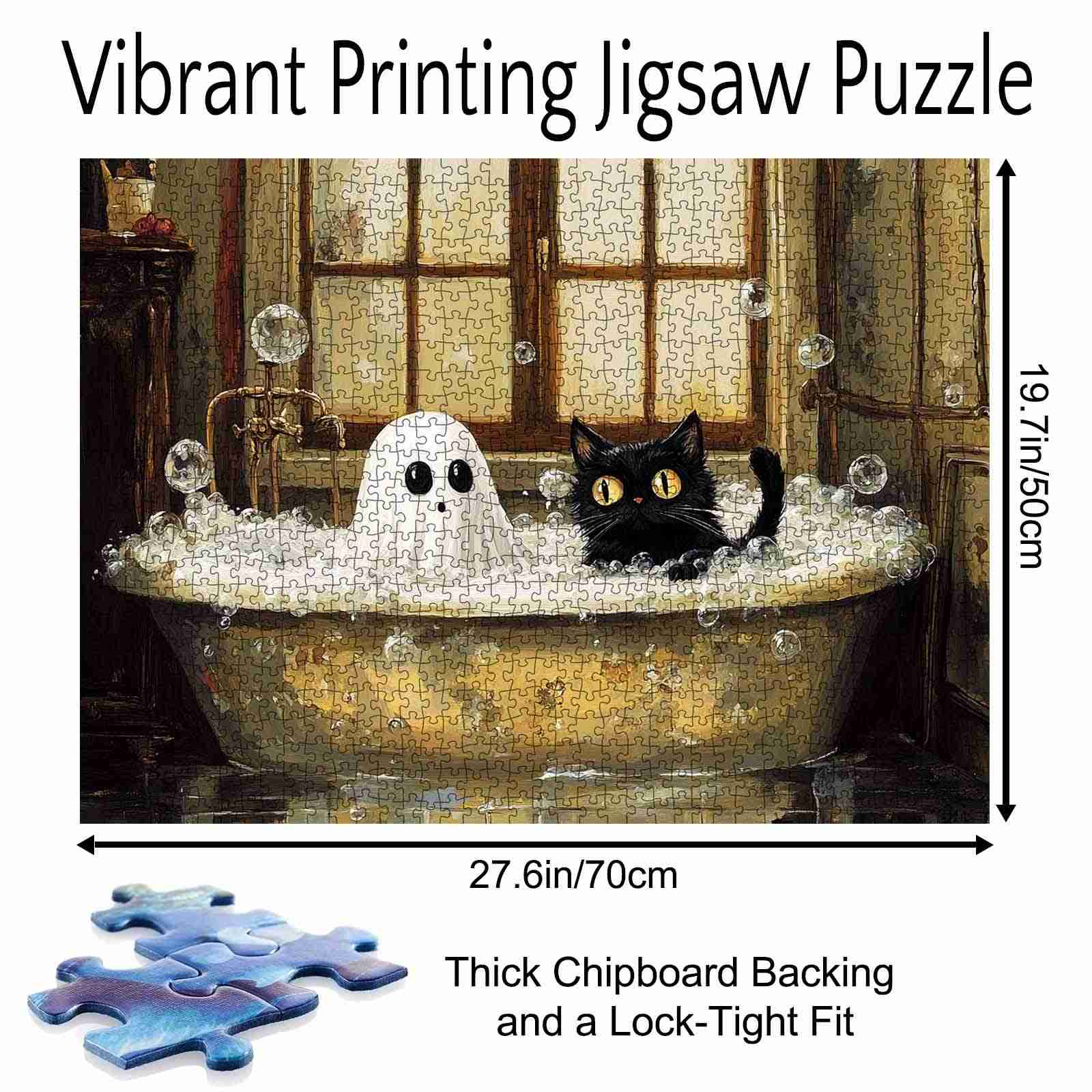tucocoo-ghost-black-cat-bathtime-puzzle-1000-teile image 5