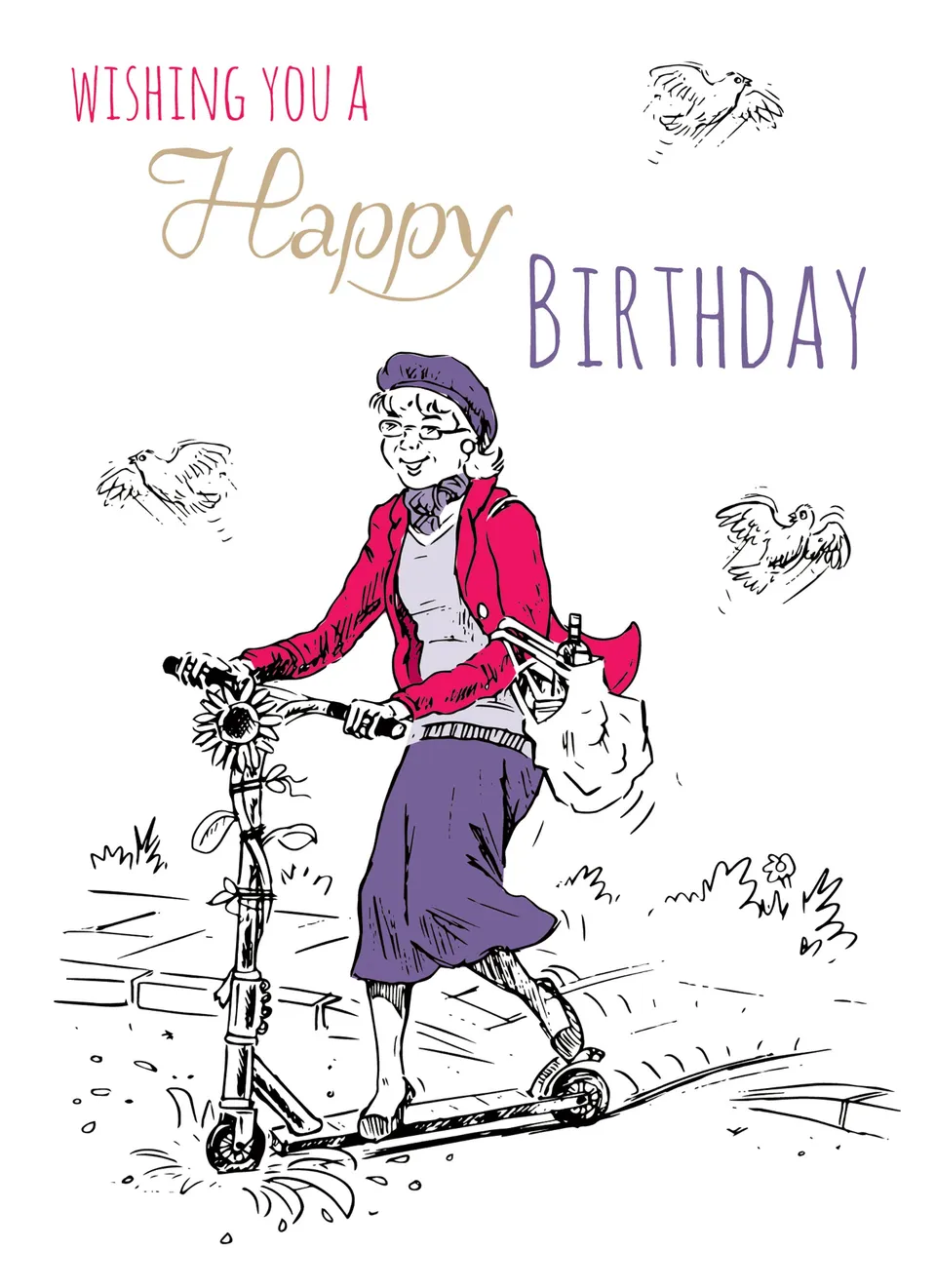 otter-house-young-at-heart-shopping-trip-grusskarte image 1