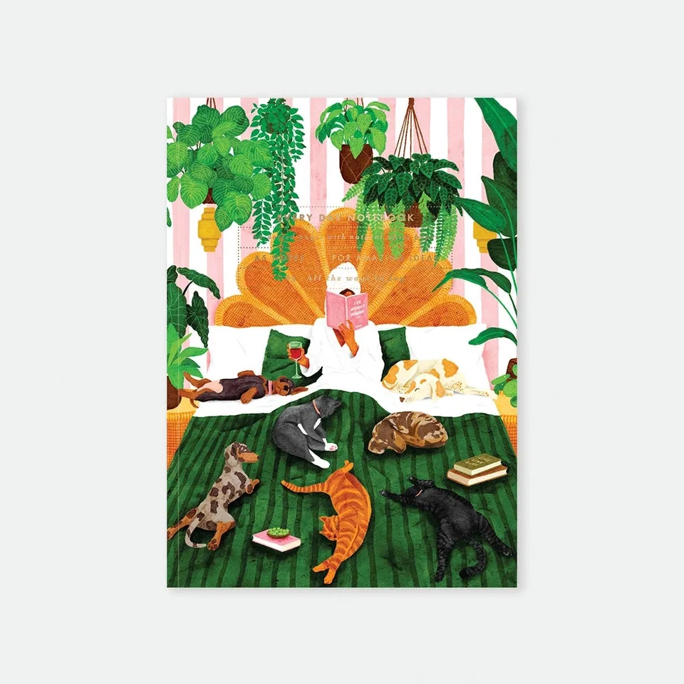 all-the-ways-to-say-life-with-pets-plants-notizbuch-a5 image 1
