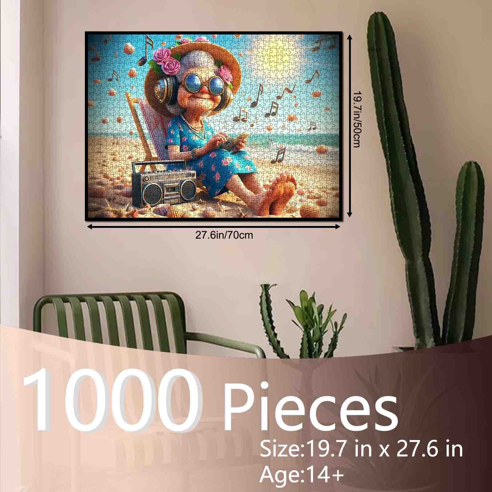 tucocoo-joyful-music-beach-granny-puzzle-1000-teile-strand image 5