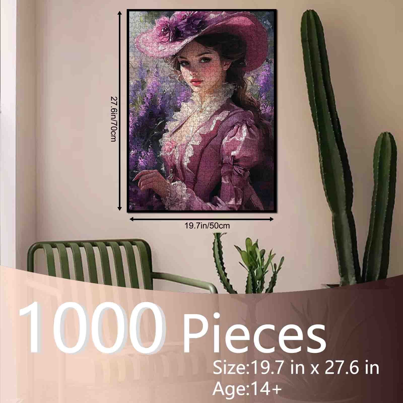 tucocoo-jigsaw-victorian-lady-puzzle-1000-teile-lavendel image 5