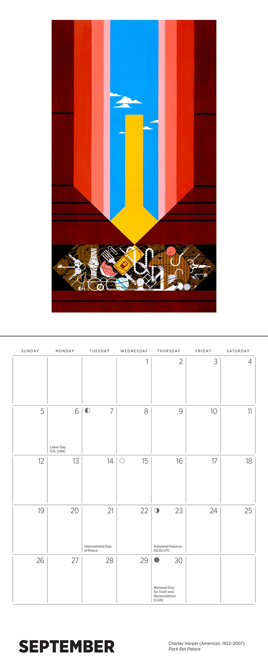 pomegranate-charley-harper-2027-mini-wandkalender-v-gel-tiere image 5
