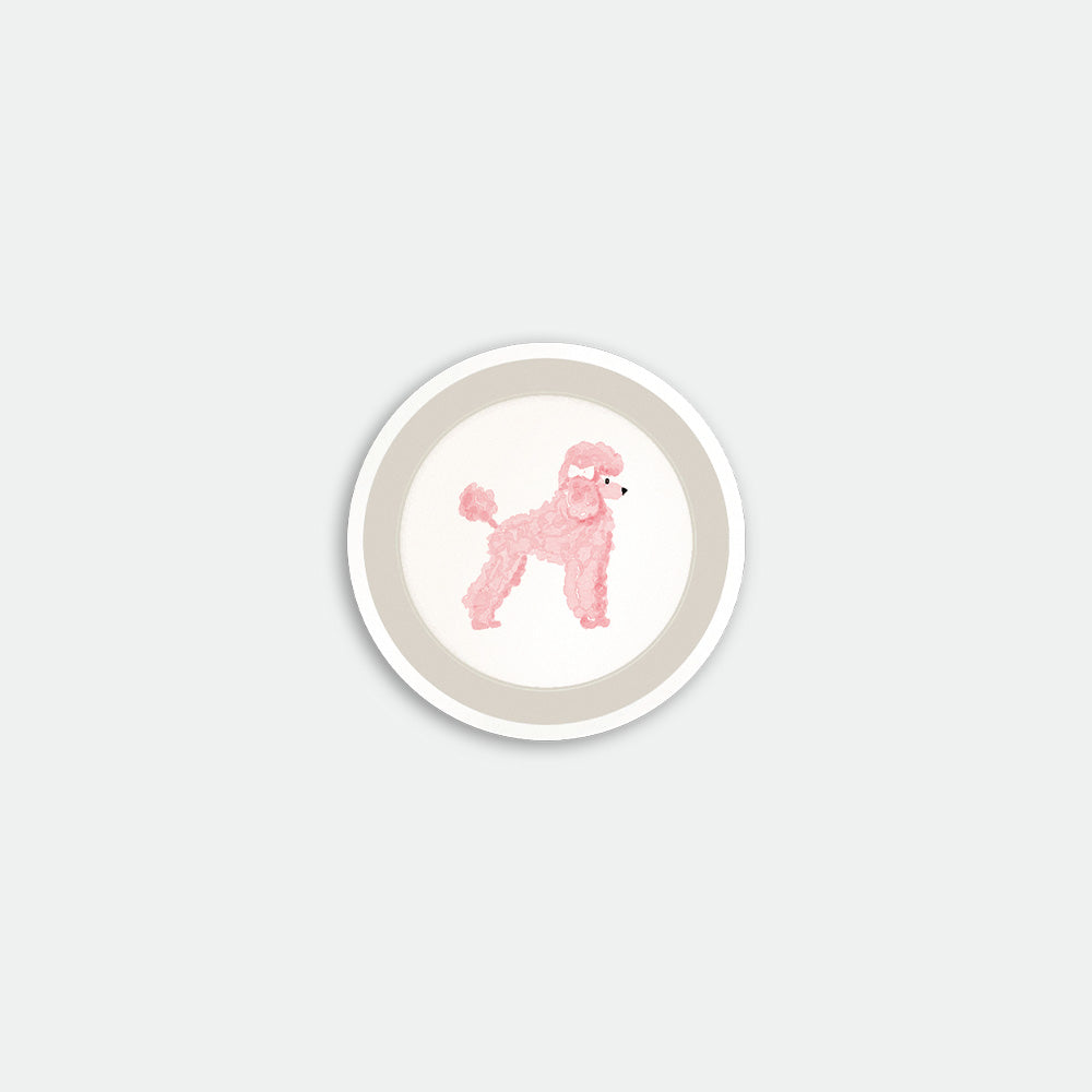 all-the-ways-to-say-pink-poodle-untersetzer-birke-rund-11-cm image 1