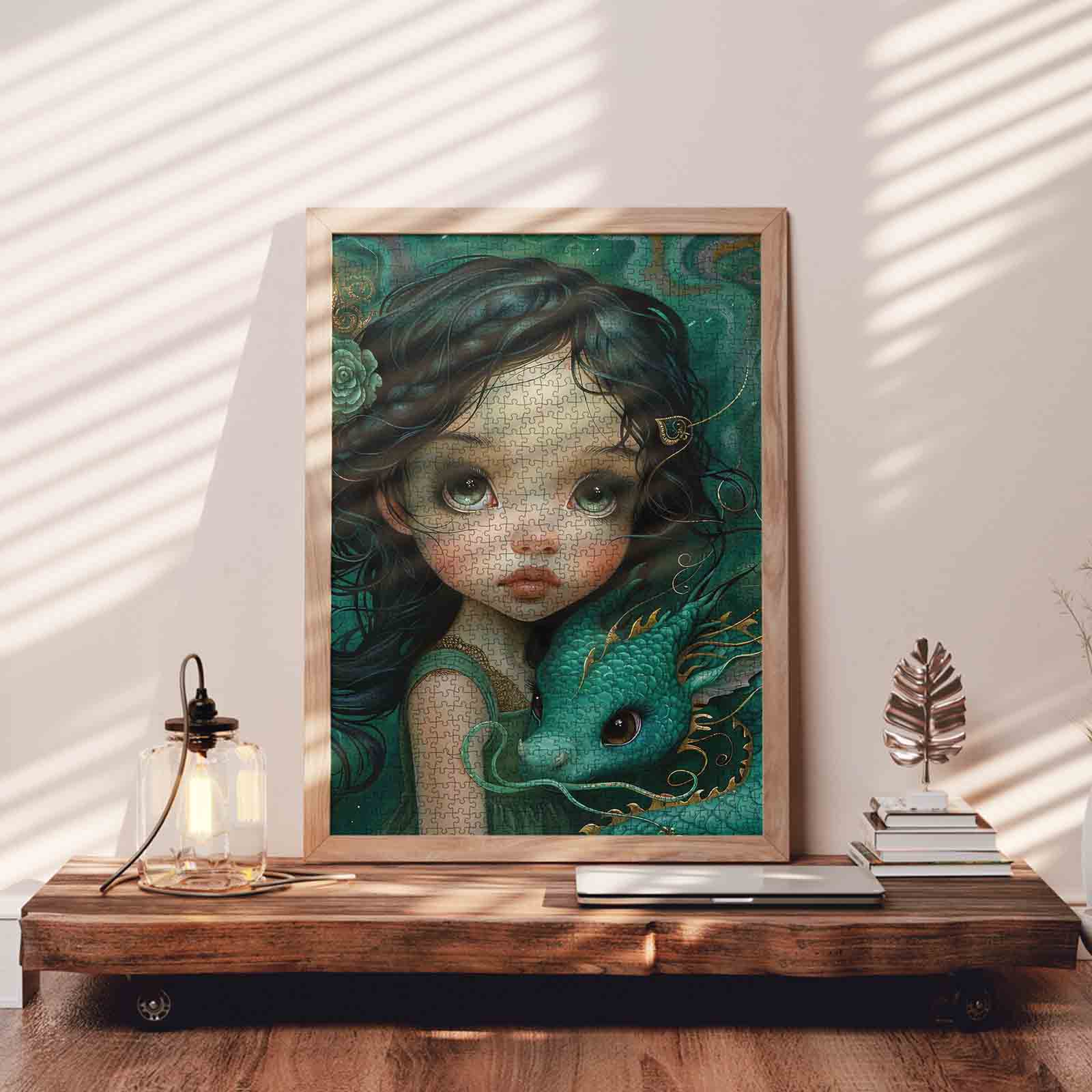 tucocoo-enchanted-girl-and-dragon-puzzle-1000-teile image 3