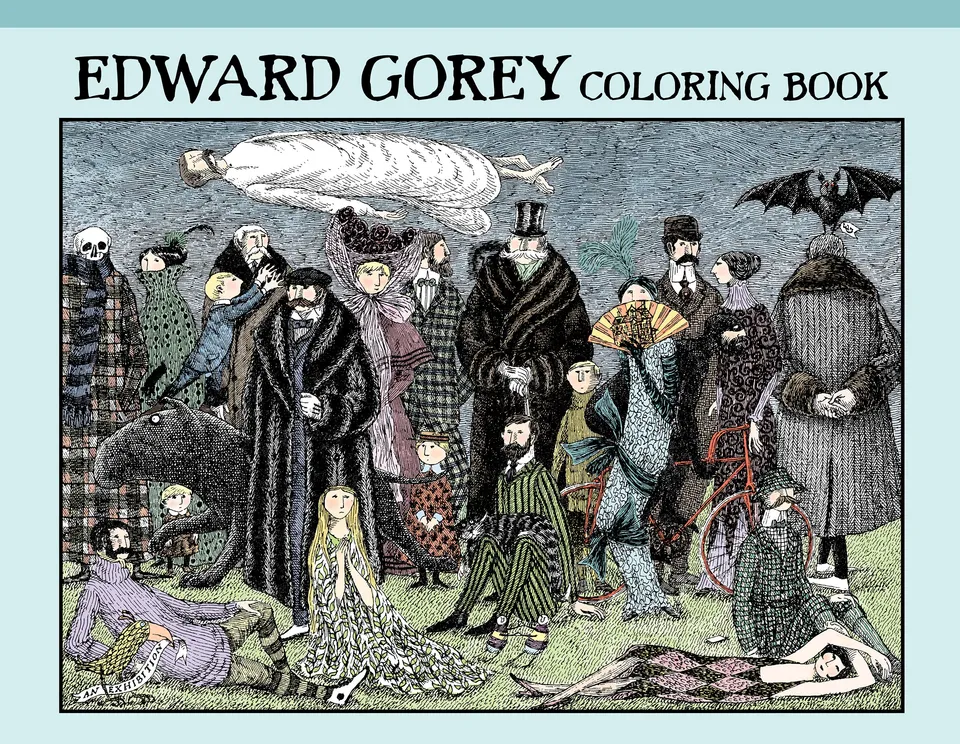 pomegranate-edward-gorey-malbuch-gro-erwachsene-humor image 1