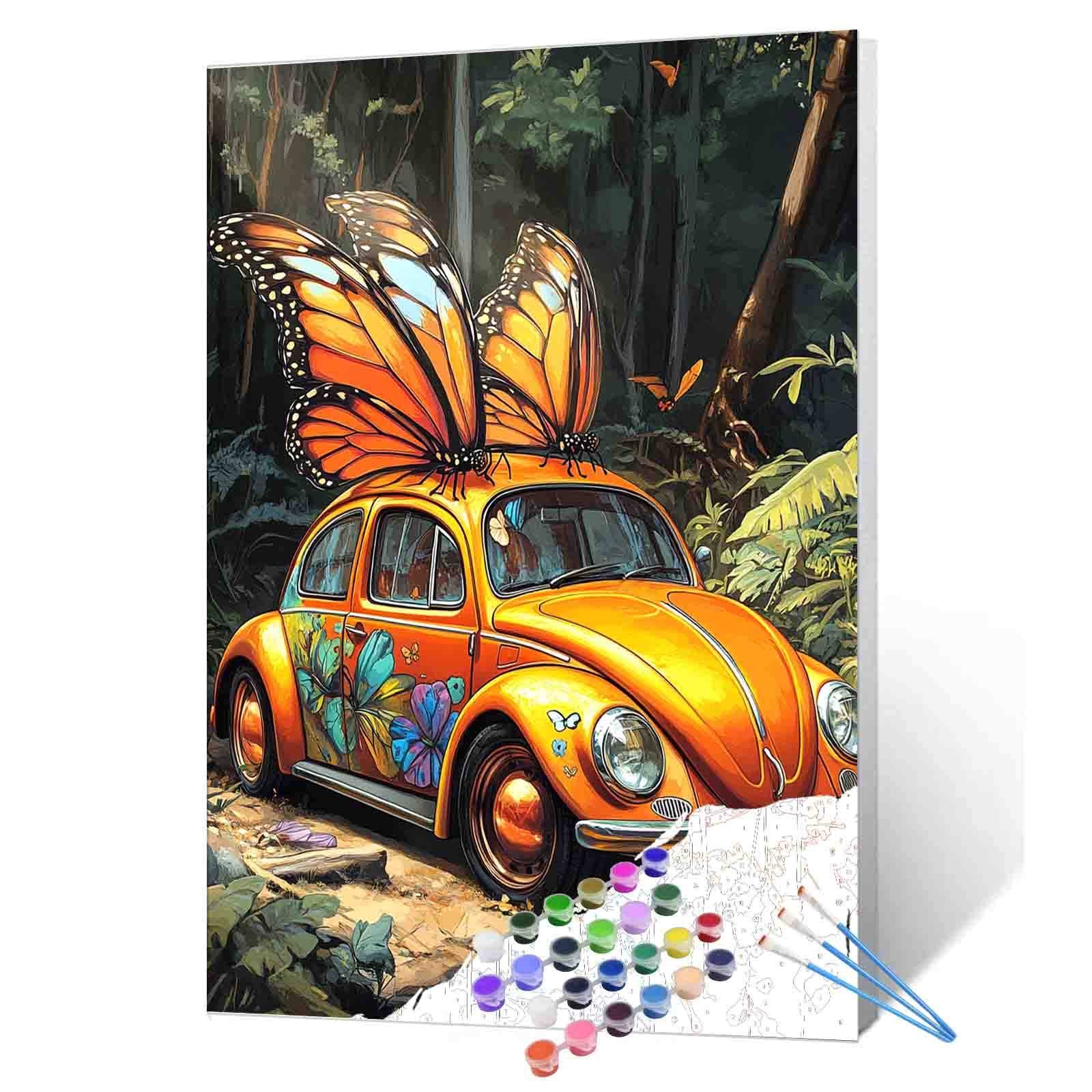 tucocoo-butterfly-beetle-forest-escape-malen-nach-zahlen-40x50-ohne-rahmen image 1