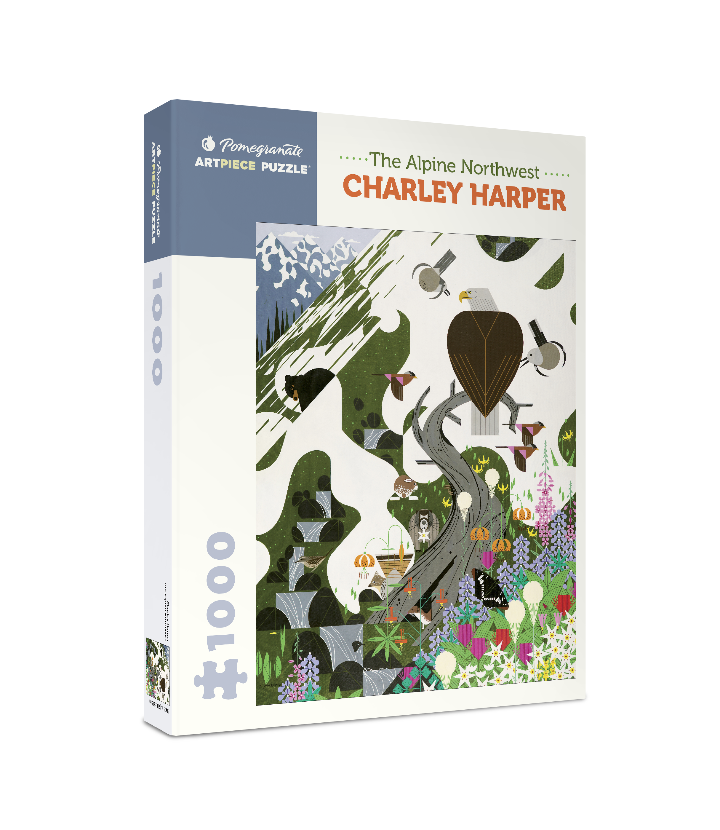 pomegranate-charley-harper-alpine-northwest-puzzle-1000-teile image 1