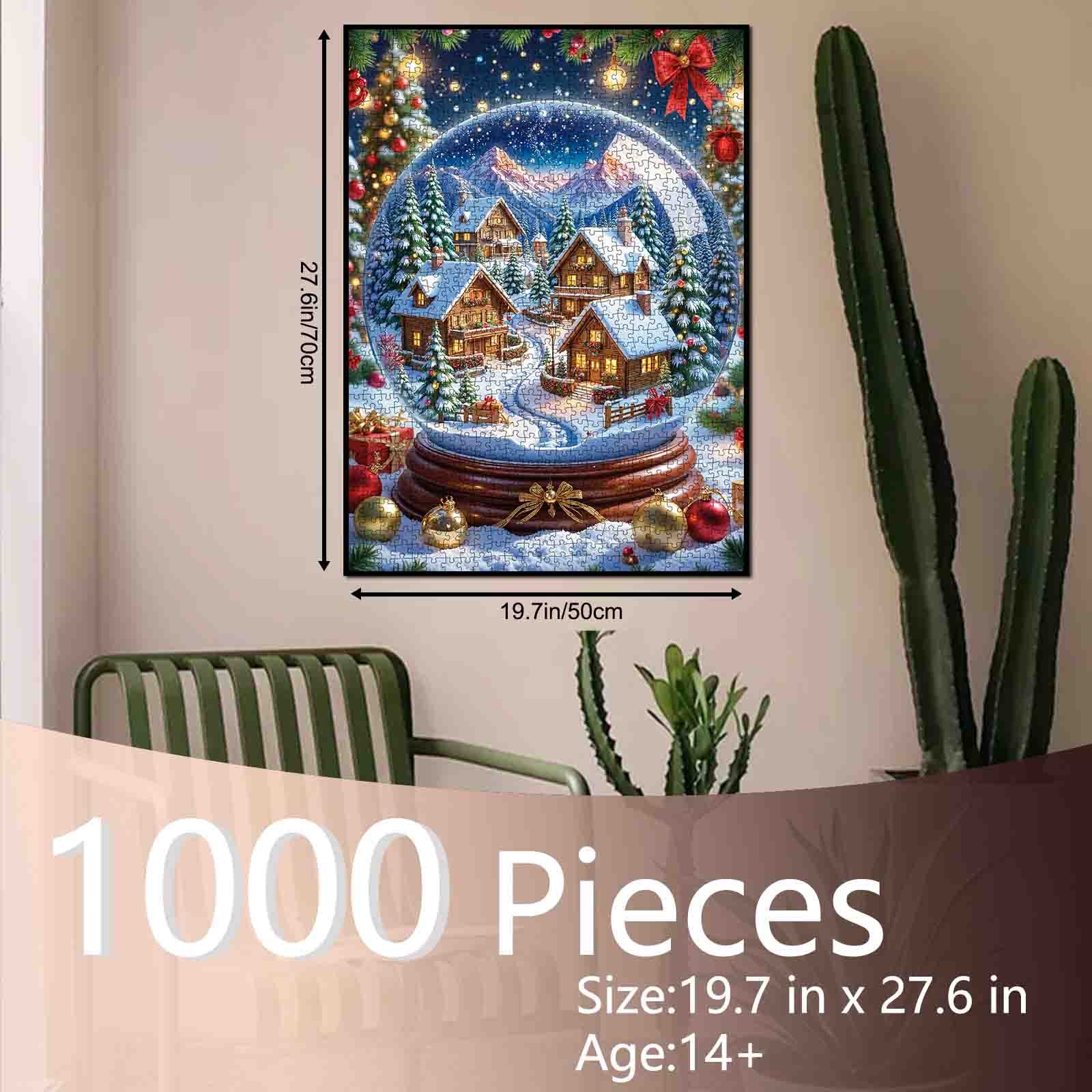 tucocoo-snow-globe-christmas-village-puzzle-1000-teile-dorf image 5