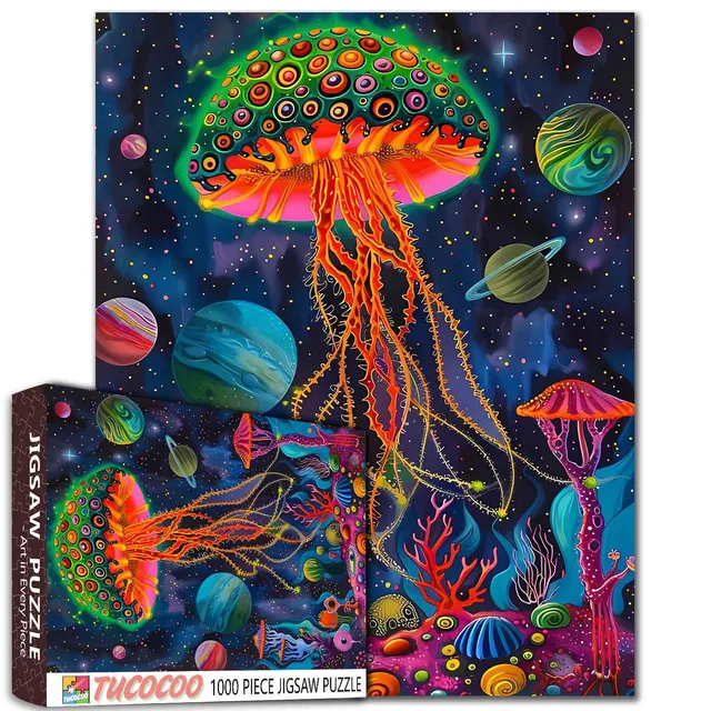 tucocoo-cosmic-jellyfish-puzzle-1000-teile-qualle image 1