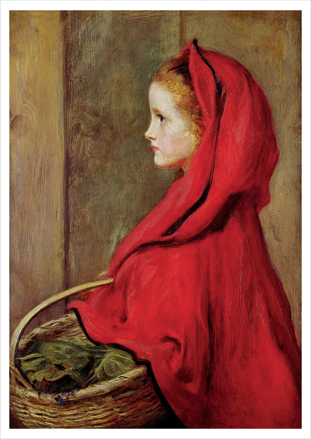 pomegranate-postcards-millais-red-riding-hood-postkarte-rotk-ppchen image 1