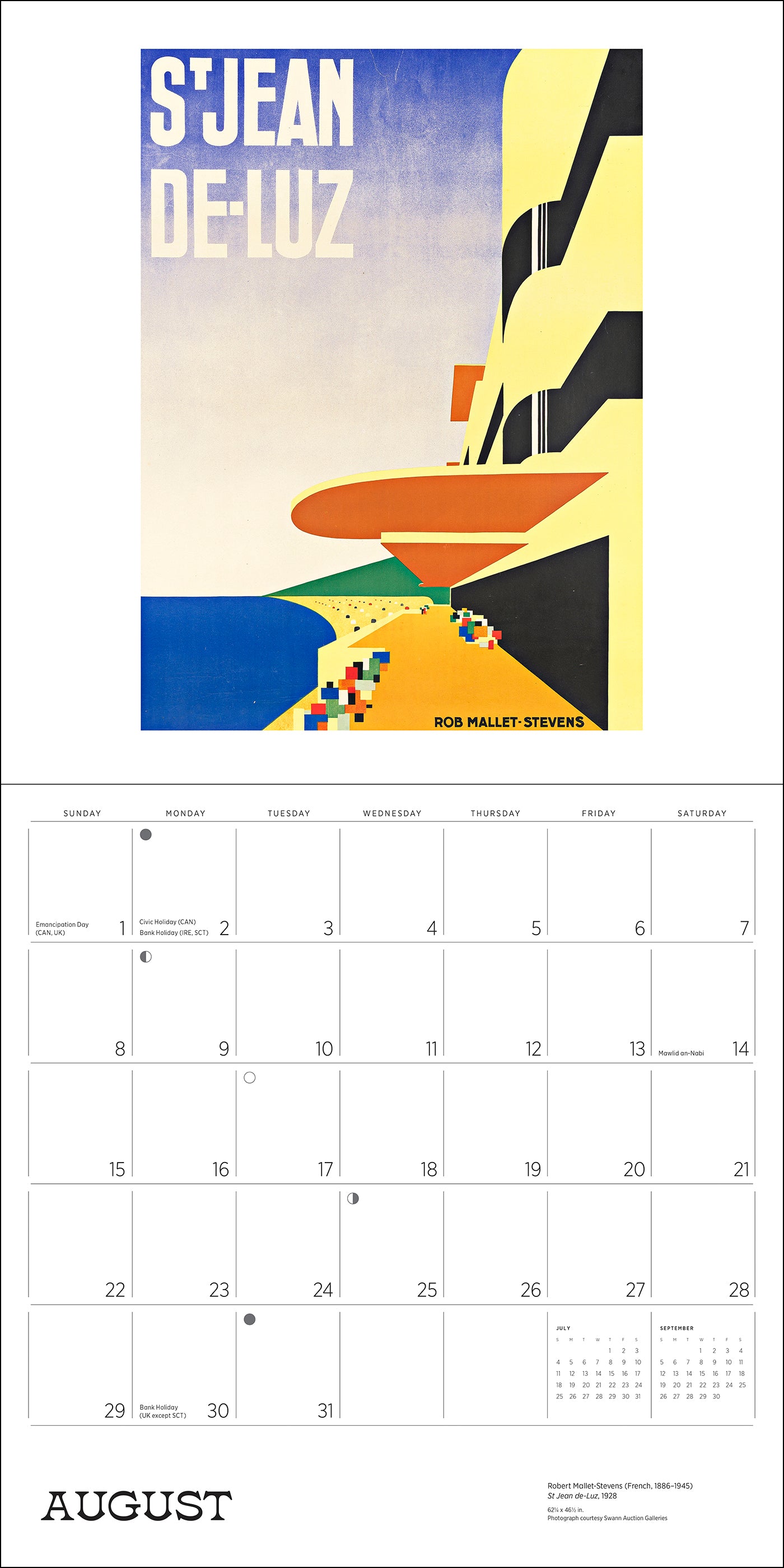 pomegranate-wall-calendar-france-vintage-travel-posters-wandkalender-2027 image 2