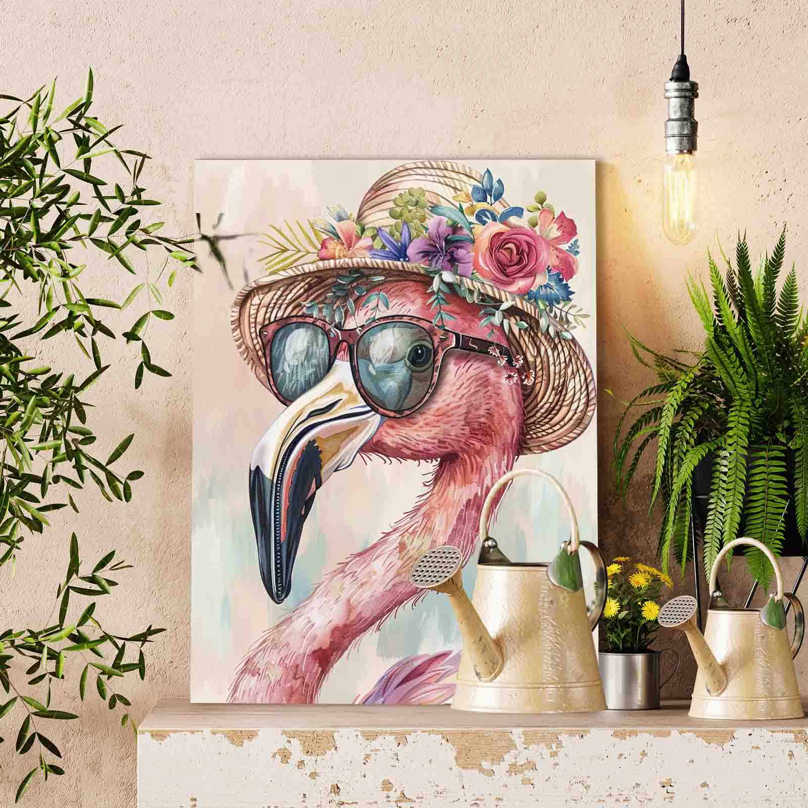 tucocoo-paint-by-numbers-flamingo-hut-malset-40x50-ohne-rahmen image 2