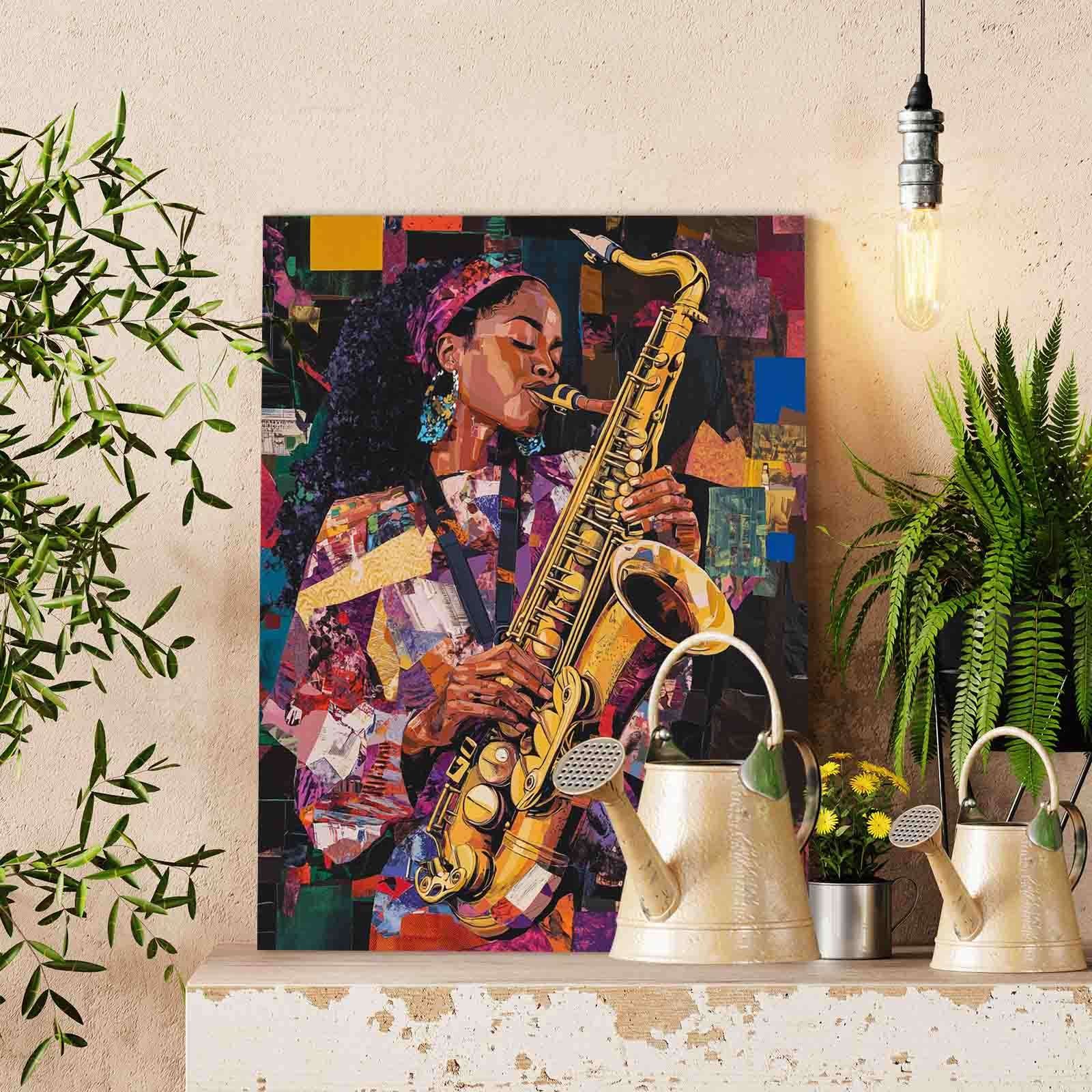 tucocoo-saxophone-soul-malen-nach-zahlen-ohne-rahmen-jazz image 2