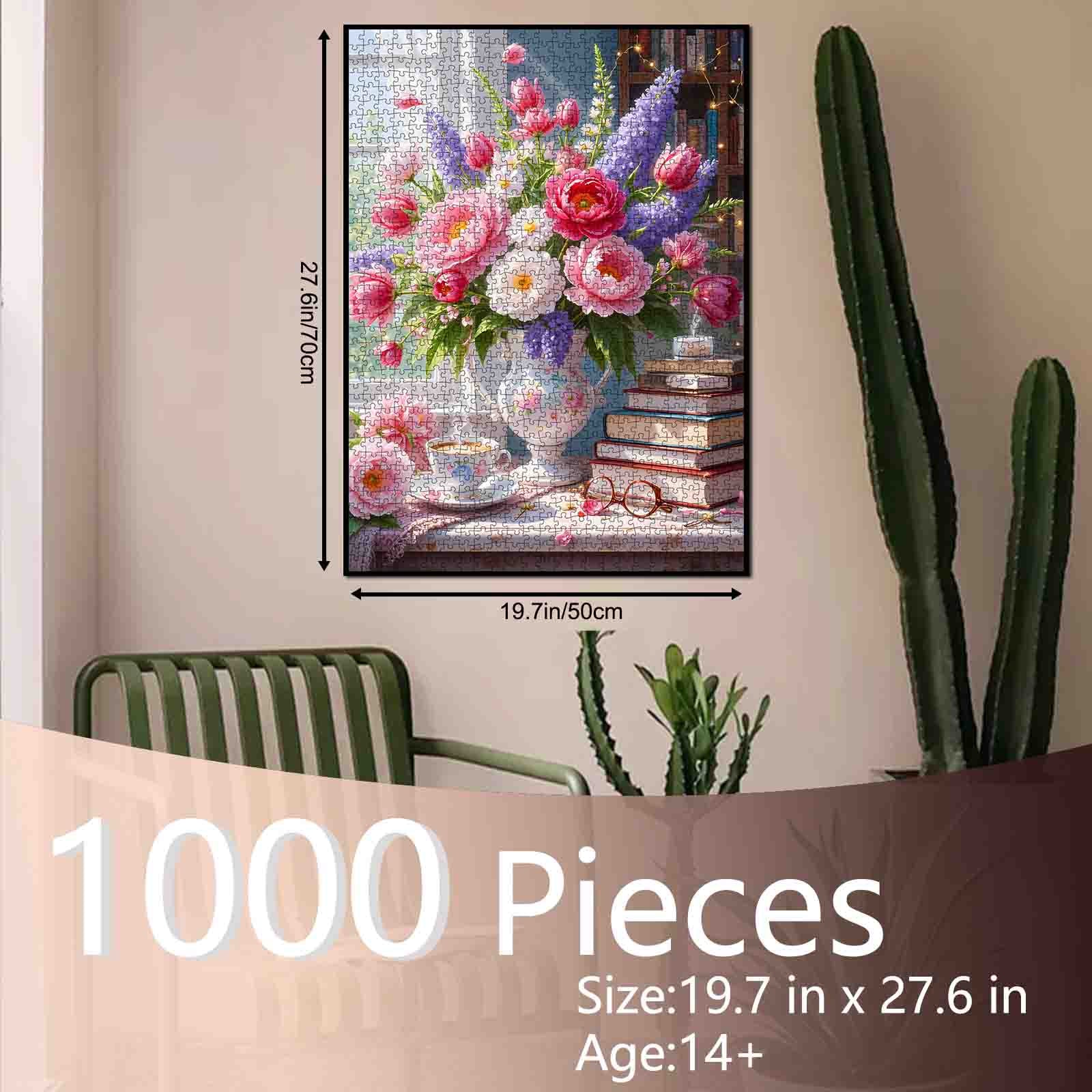 tucocoo-blooming-library-morning-puzzle-1000-teile-blumen image 5