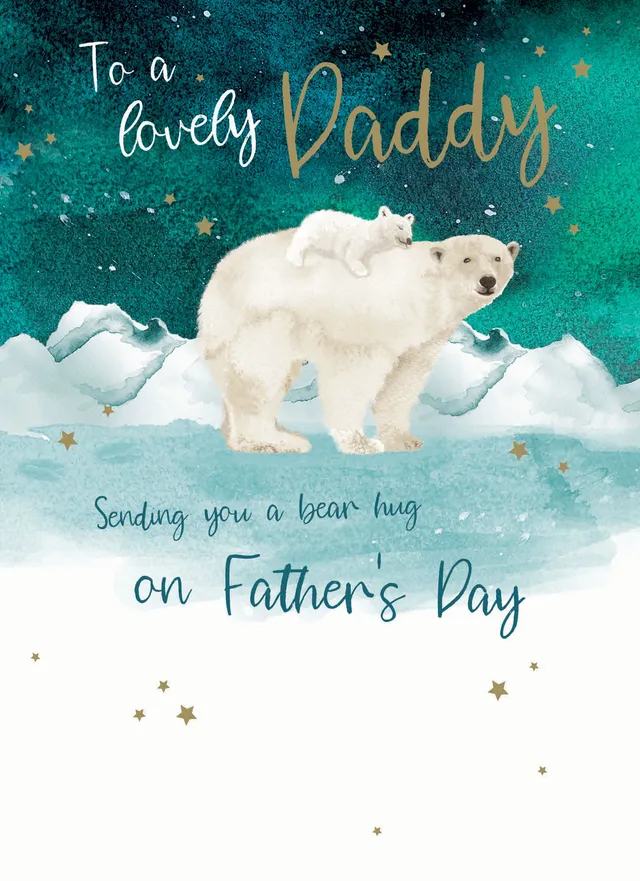 otter-house-greetings-cards-polar-bear-daddy-vatertagskarte image 1