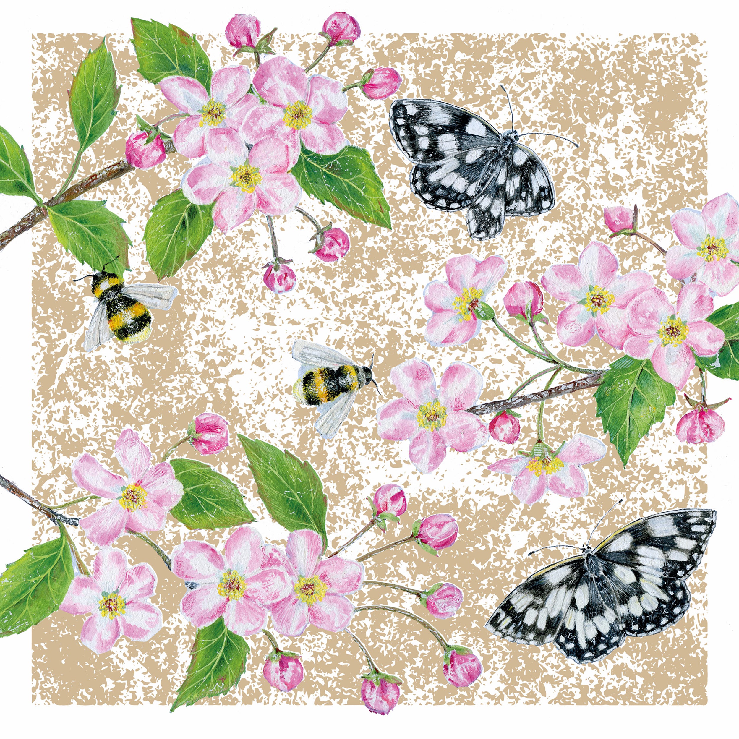otter-house-aurelia-blossom-gru-karte-blumen-goldfolie image 1