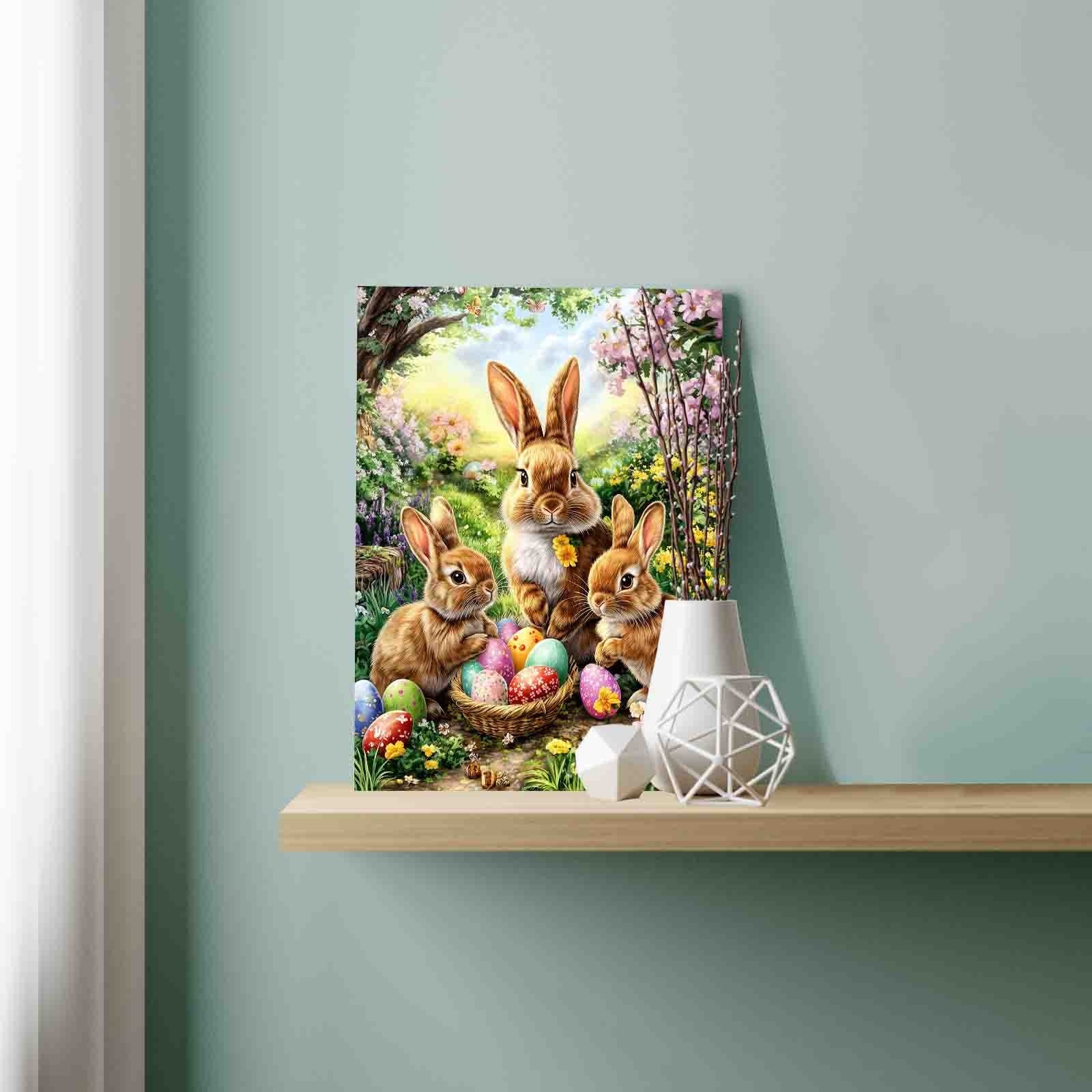 tucocoo-spring-bunny-family-gathering-malen-nach-zahlen-ostern-40x50 image 3