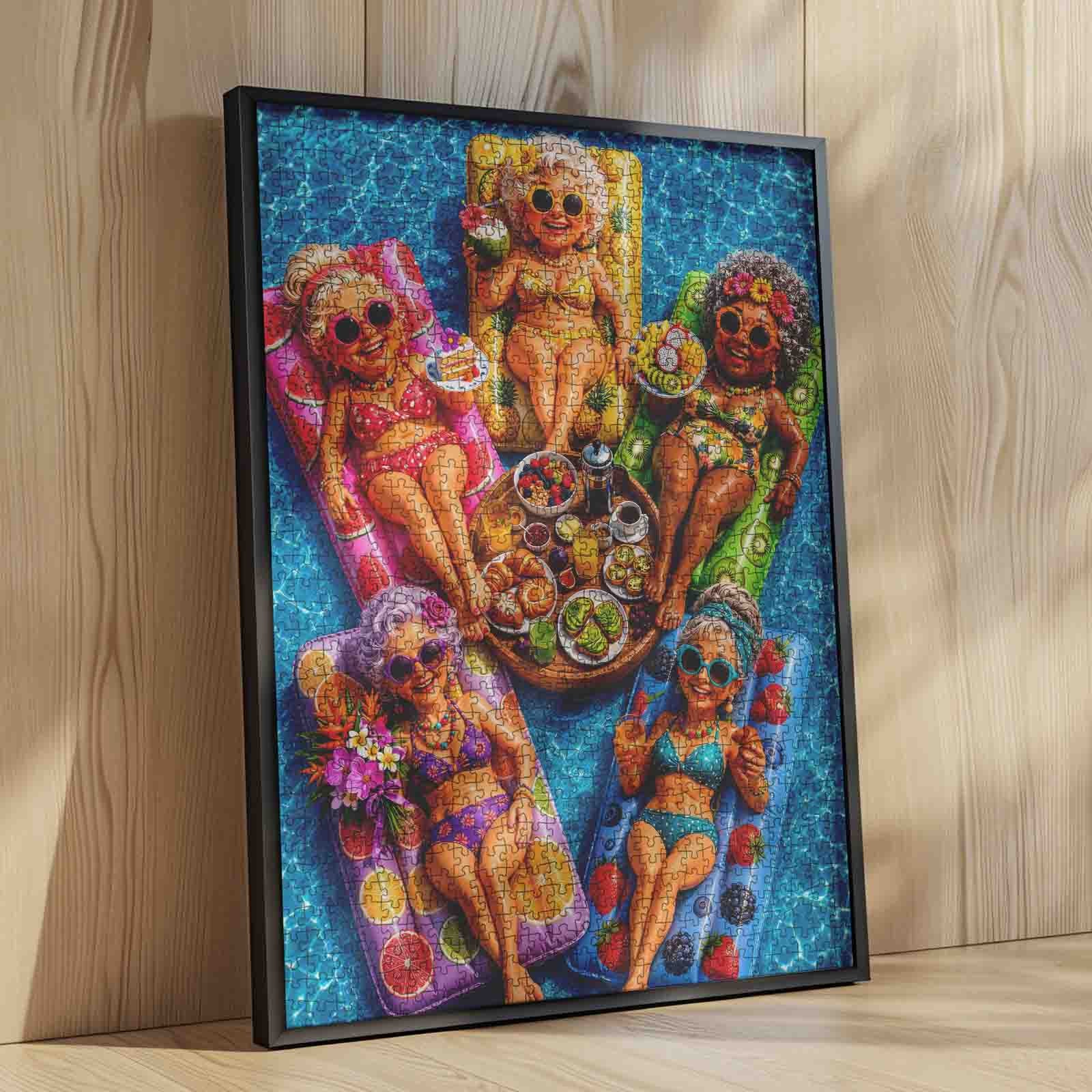 tucocoo-grandmas-summer-pool-party-puzzle-1000-teile-sommer image 4