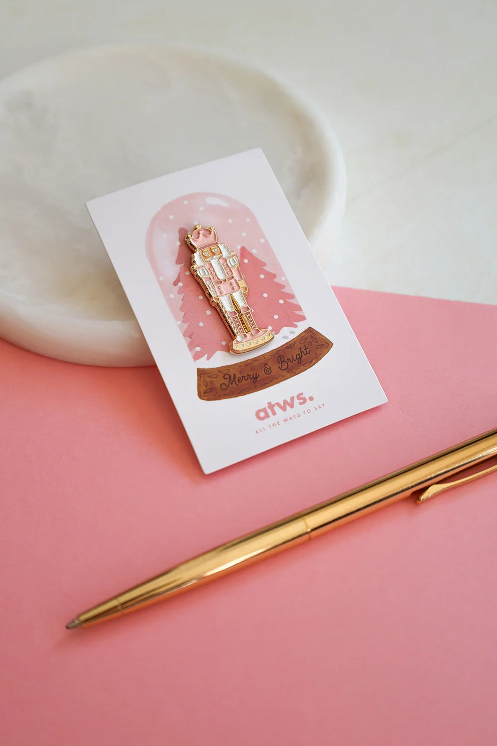 all-the-ways-to-say-pink-nutcracker-pin-anstecker-rosa-emaille image 7