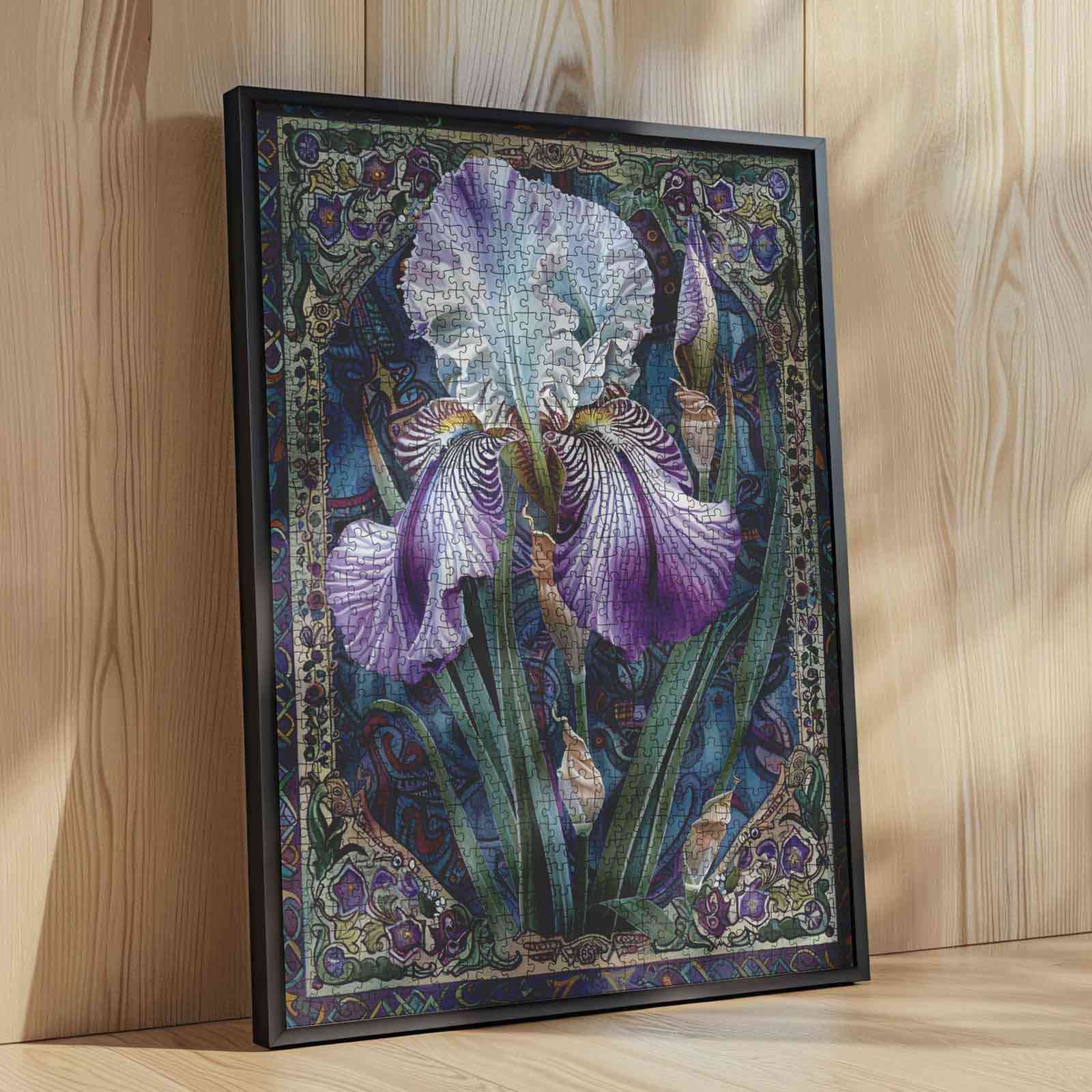 tucocoo-elegant-iris-bloom-puzzle-1000-teile-lila-blumen image 4