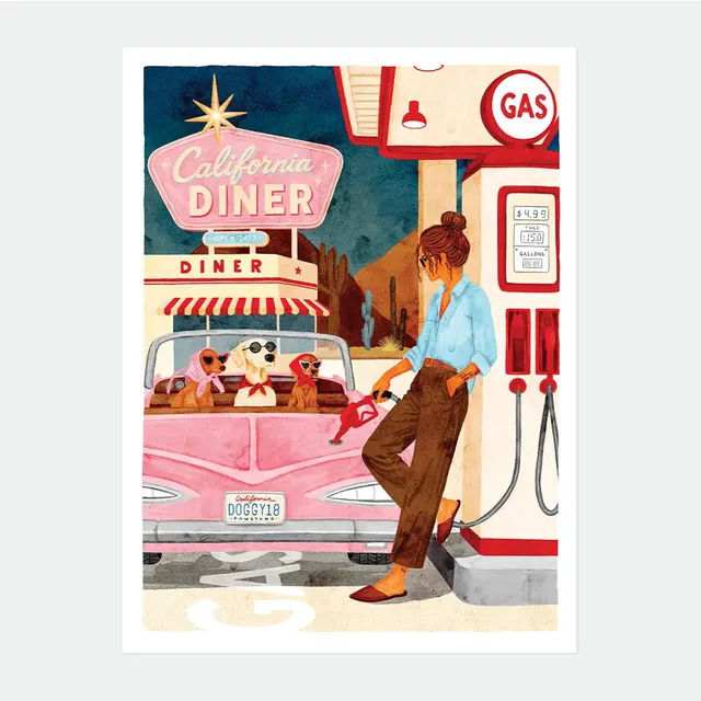 all-the-ways-to-say-california-diner-poster-50x70-cm-neon image 1