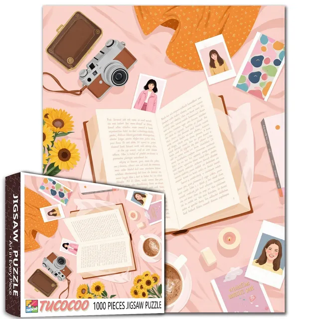 tucocoo-warm-afternoon-journal-puzzle-1000-teile-blumen image 1