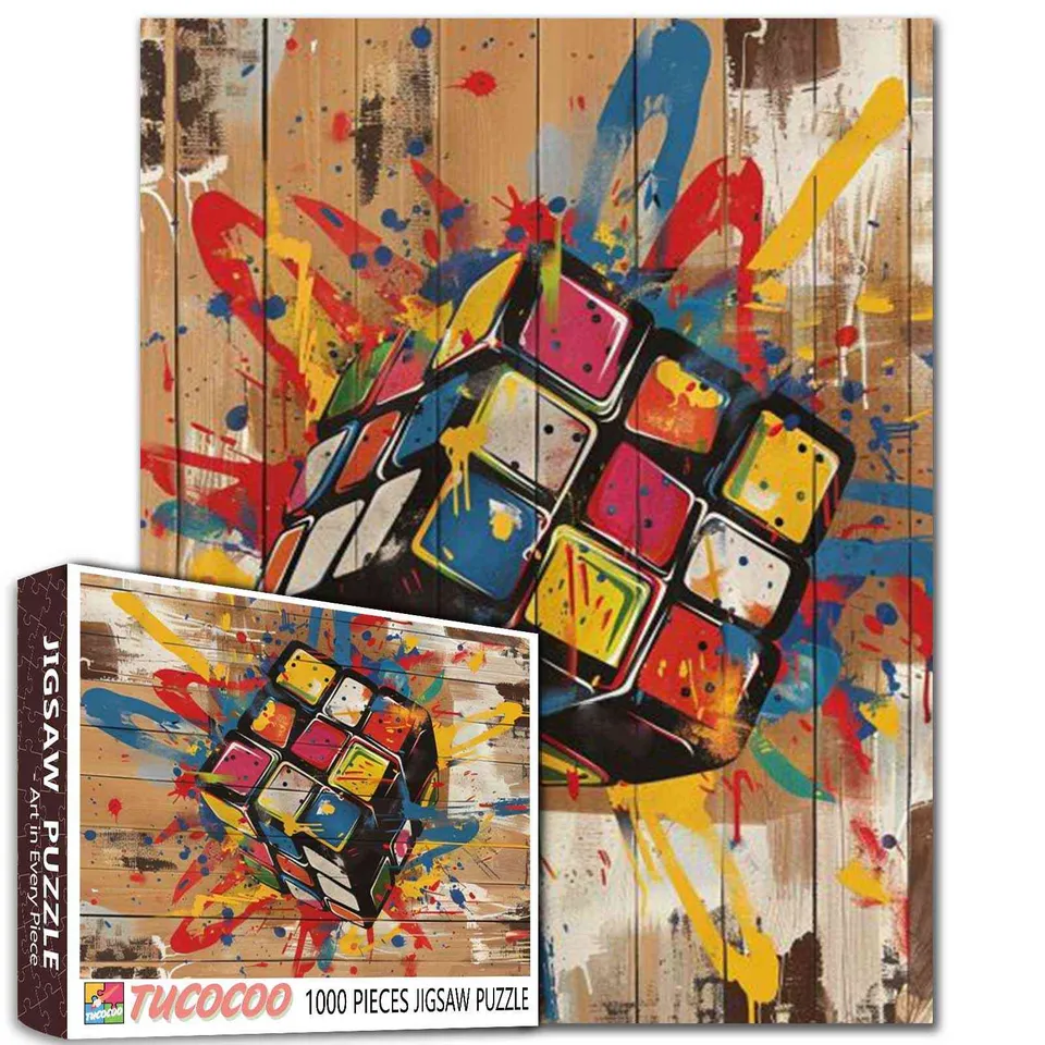 tucocoo-graffiti-rubik-s-cube-puzzle-1000-teile-zauberw-rfel image 1