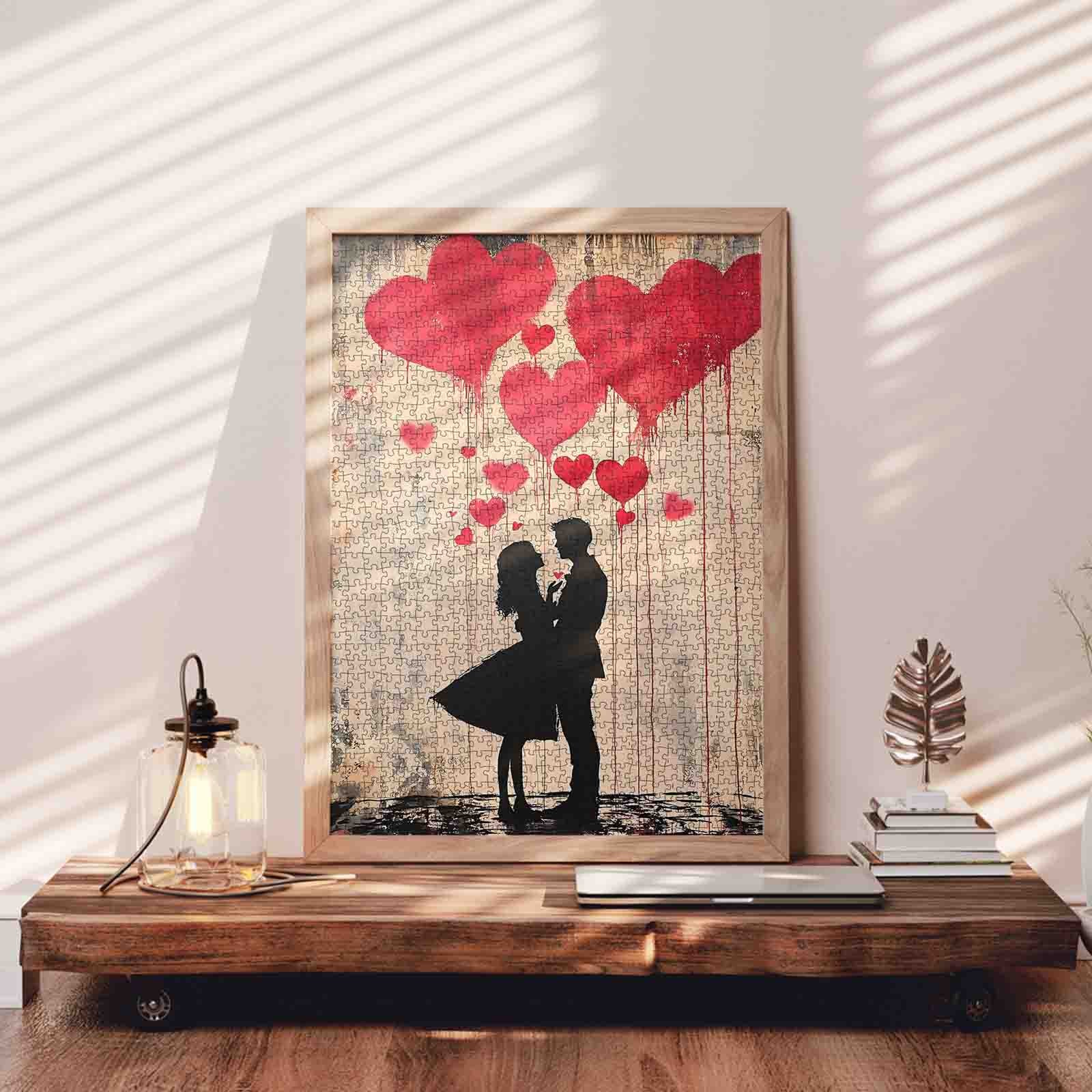 tucocoo-graffiti-lovers-silhouette-puzzle-1000-teile-liebe image 3
