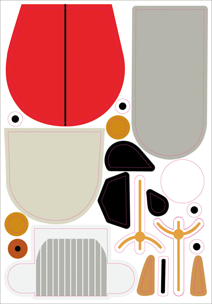 pomegranate-charley-harper-sticky-critters-sticker-set-tiere image 4