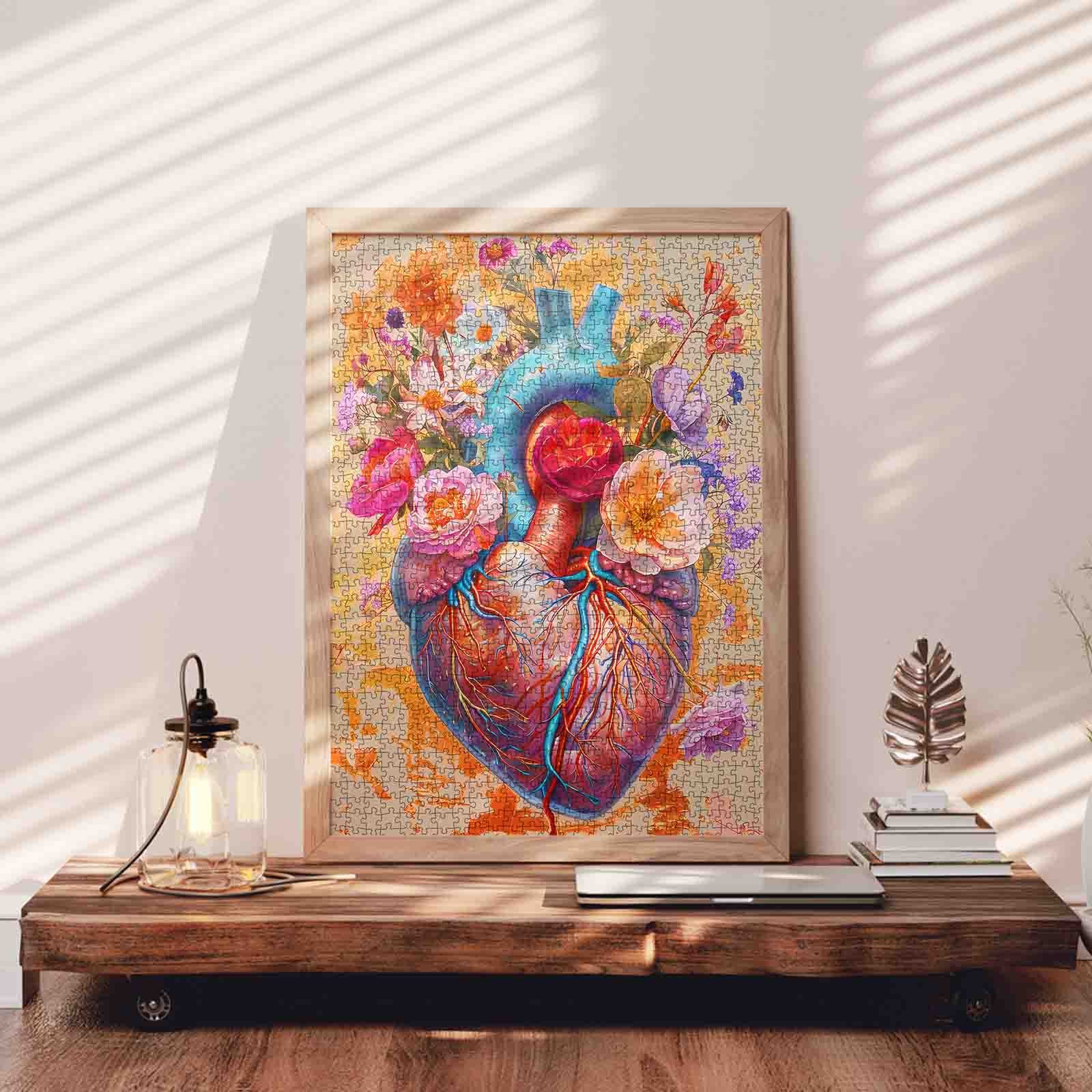 tucocoo-floral-heart-anatomy-puzzle-1000-teile-herz image 3