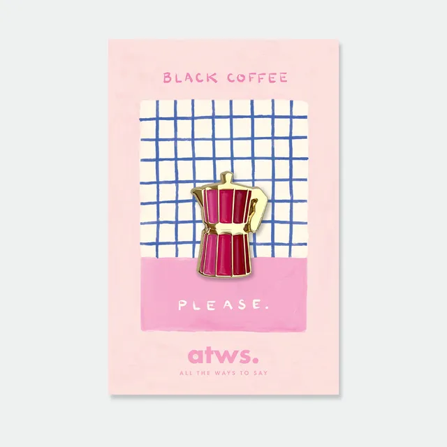 all-the-ways-to-say-pink-coffee-pin-anstecker-emaille-gold image 1