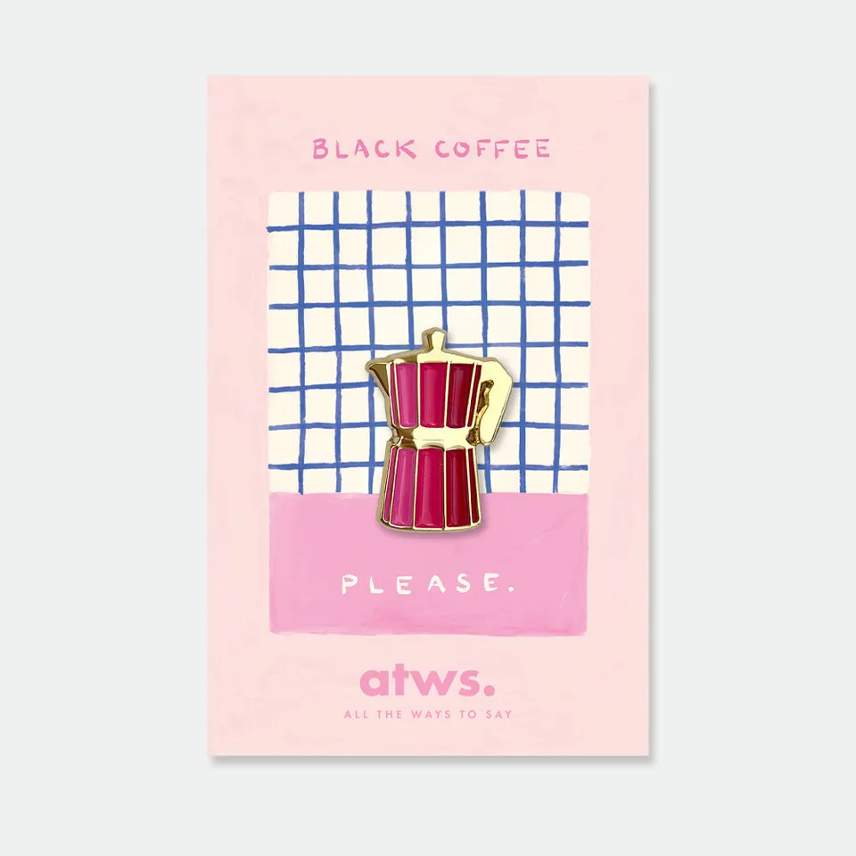 all-the-ways-to-say-pink-coffee-pin-anstecker-emaille-gold image 1