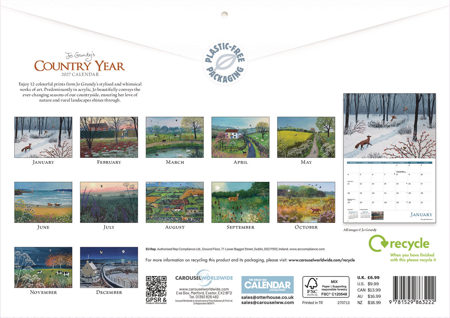 otter-house-country-year-jo-grundy-wandkalender-a4-2027-bilder image 2