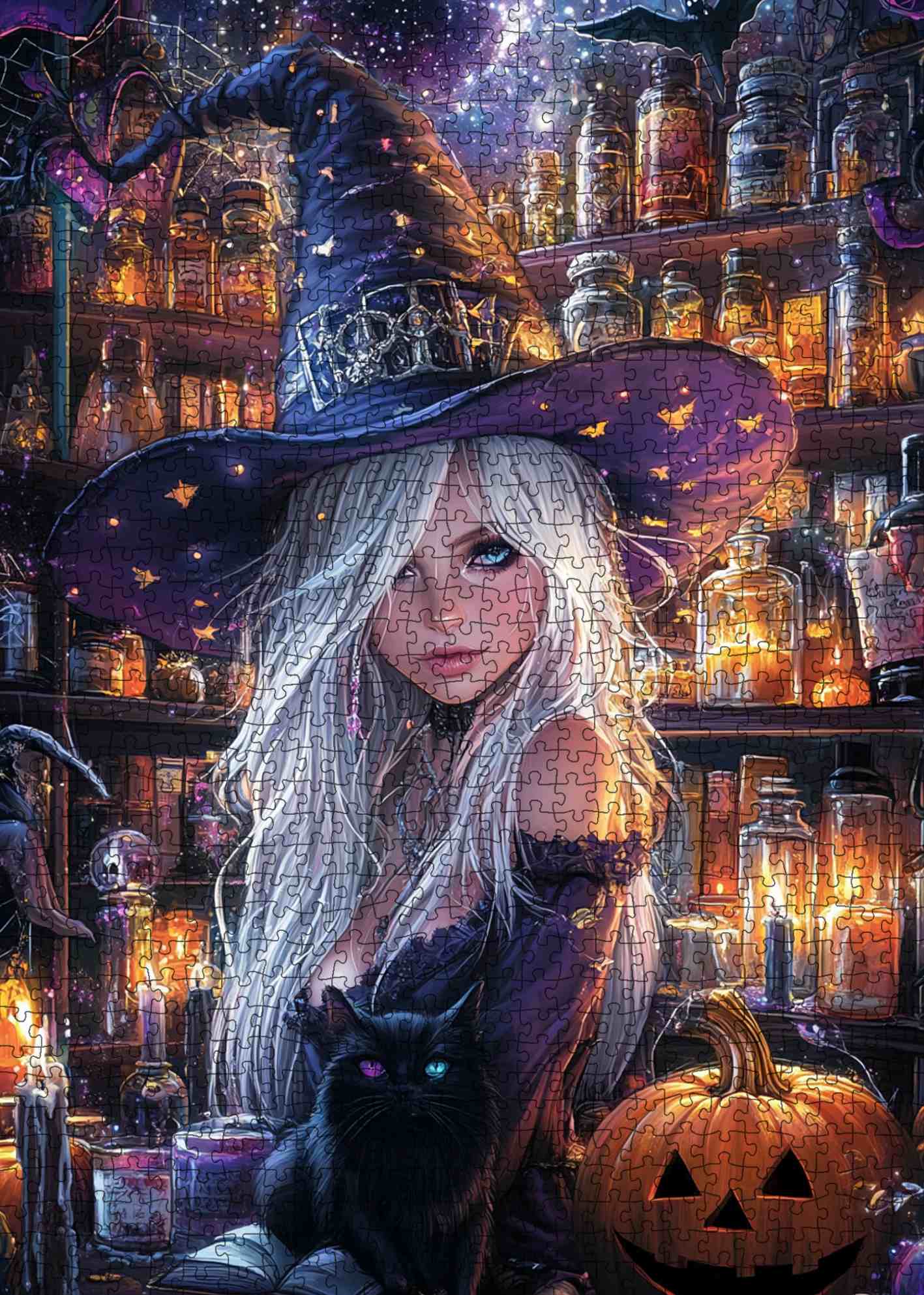tucocoo-enchanted-halloween-witch-puzzle-1000-teile-hexe image 2