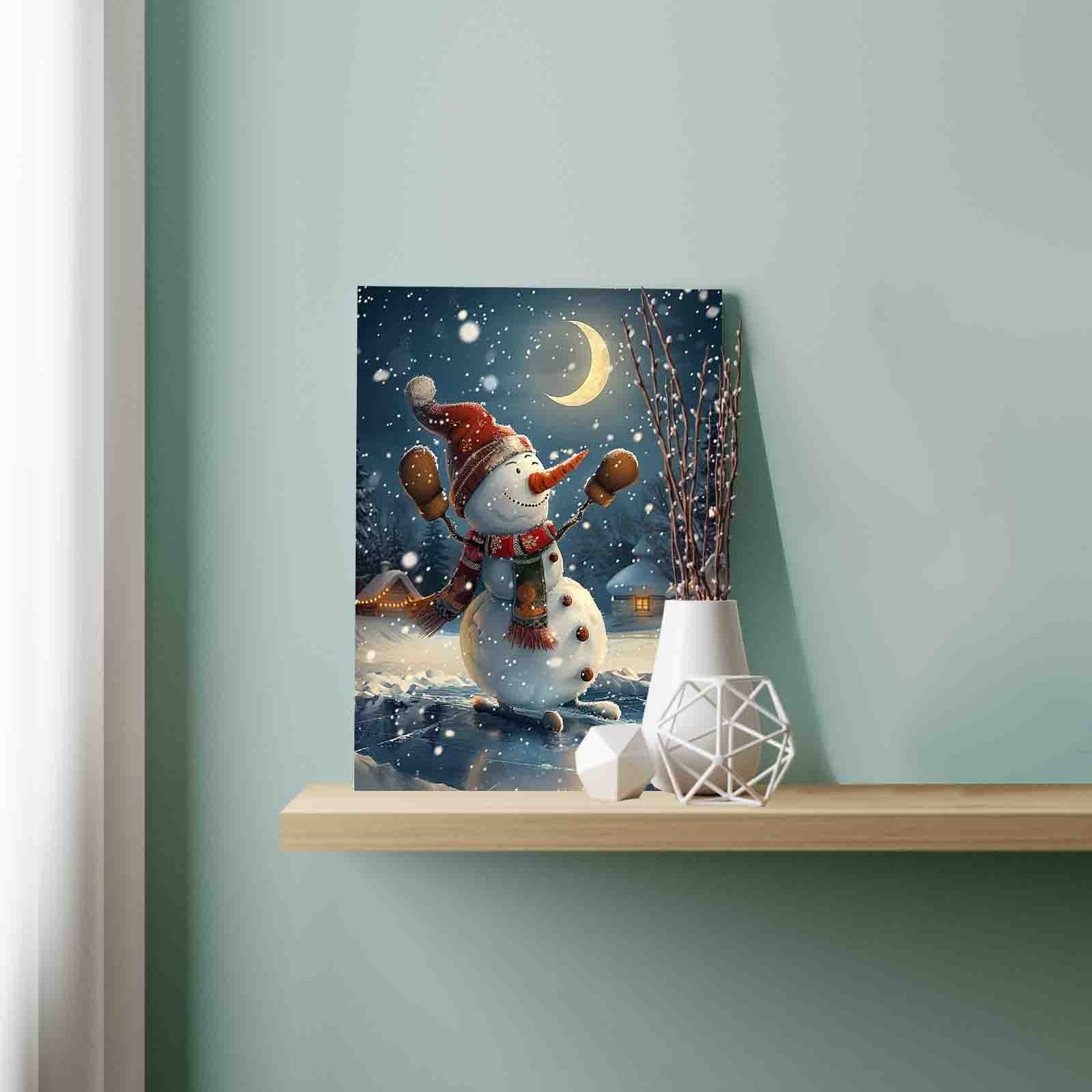 tucocoo-paint-by-numbers-schneemann-malen-nach-zahlen-40x50-winter image 3