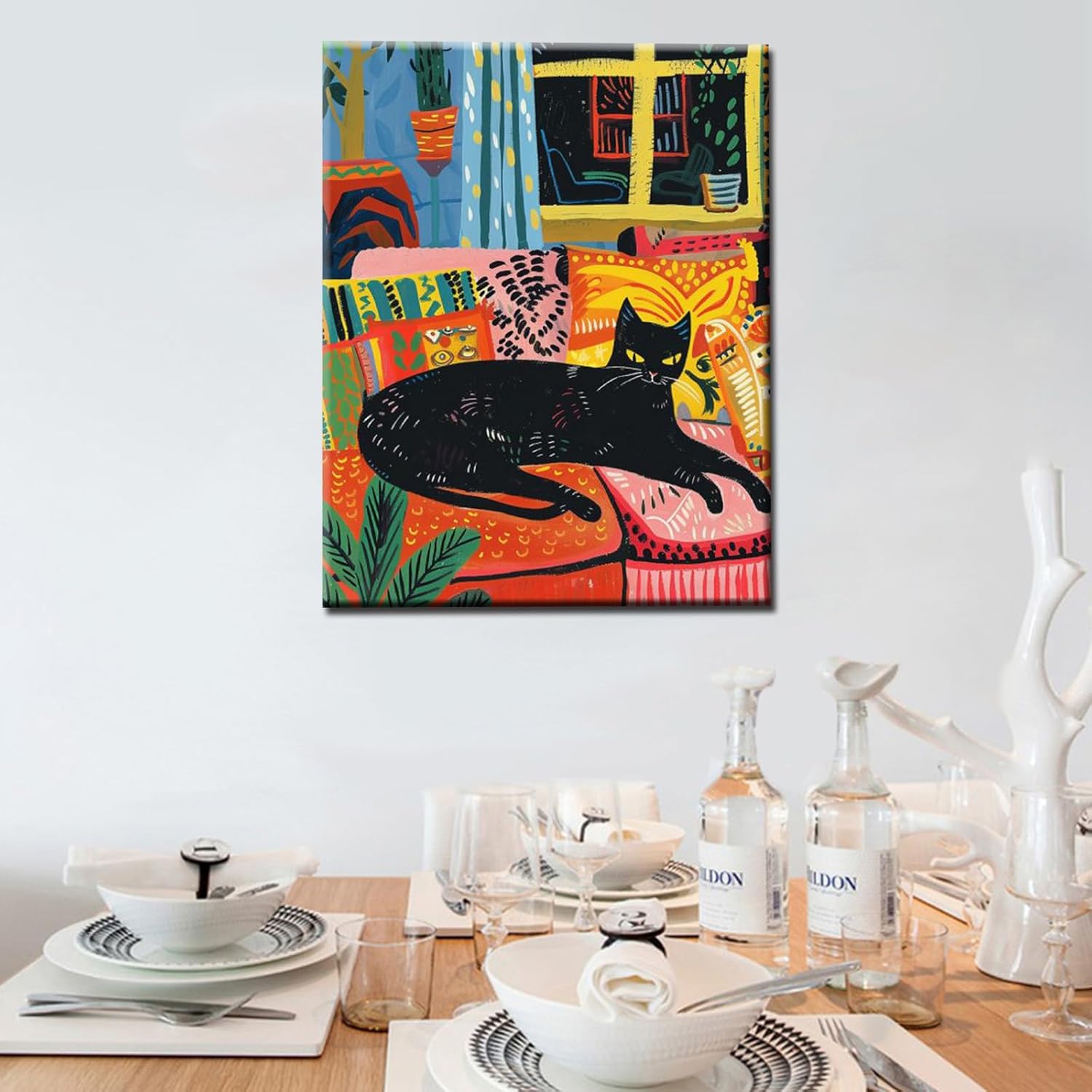 tucocoo-paint-by-numbers-black-cat-sofa-malen-nach-zahlen-16x20 image 2