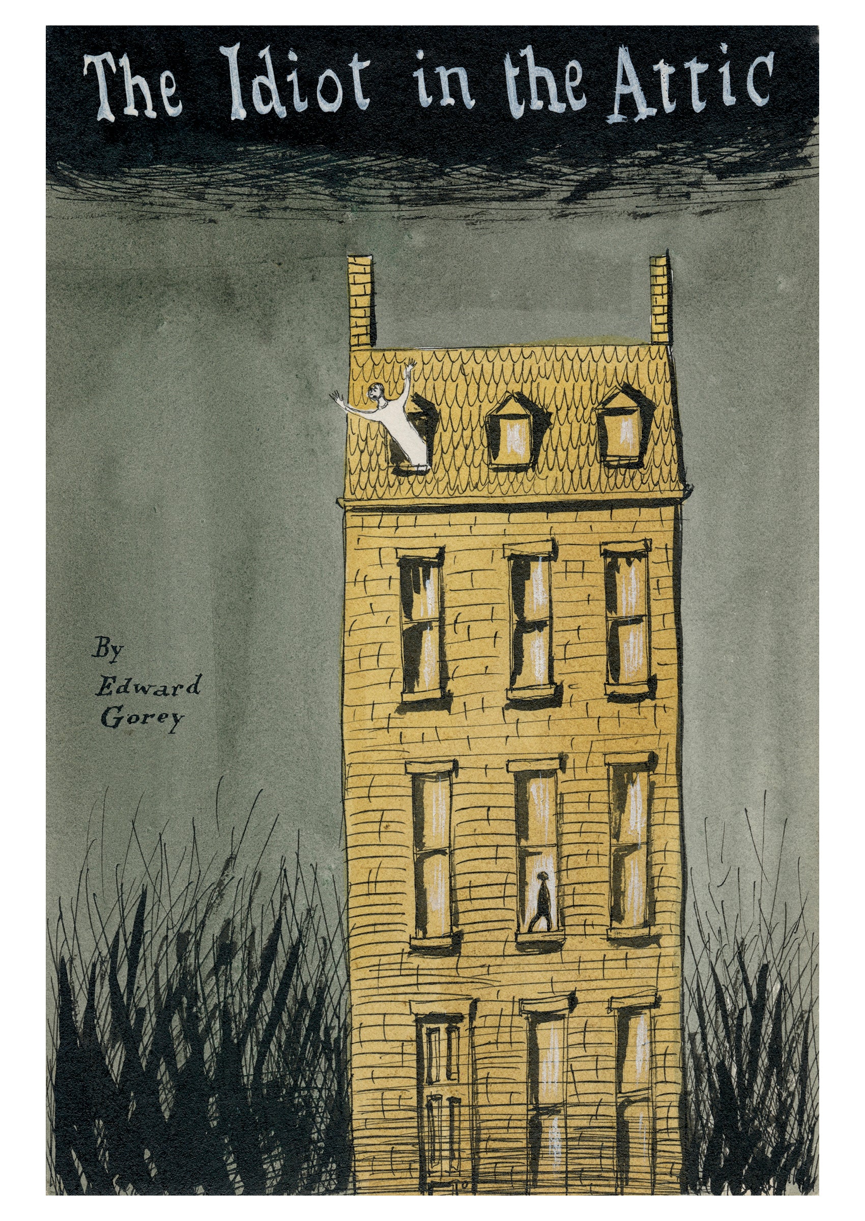 pomegranate-the-idiot-in-the-attic-postkarte-edward-gorey-humor image 1