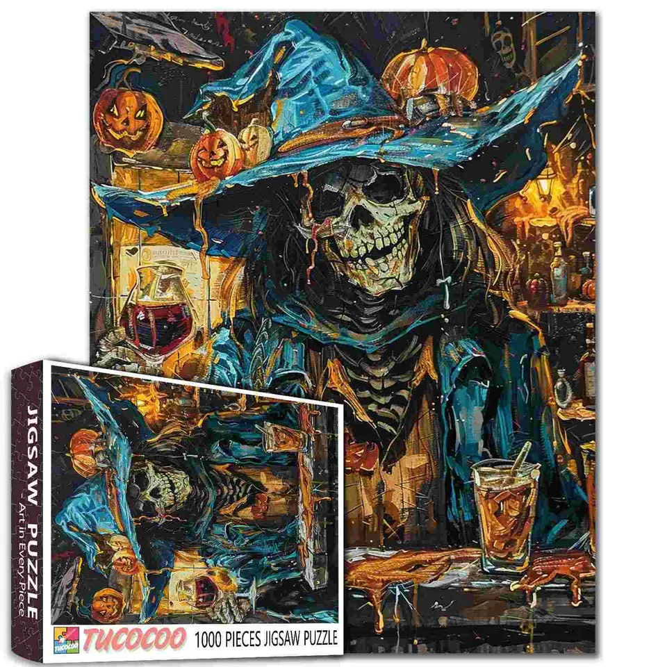 tucocoo-haunted-tavern-skeleton-puzzle-1000-teile-halloween image 1