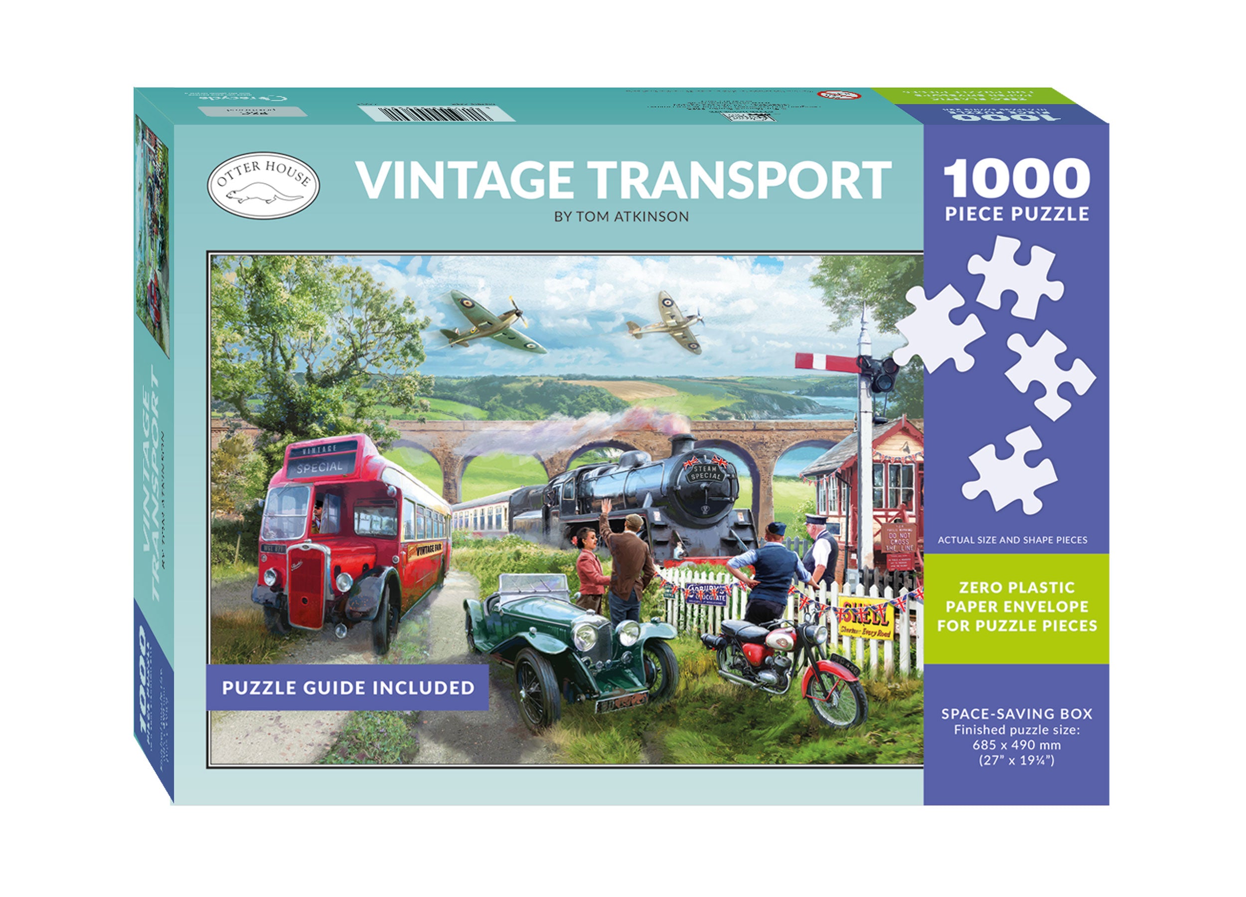otter-house-vintage-transport-puzzle-1000-teile image 2