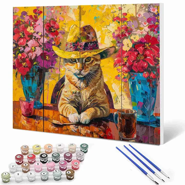 tucocoo-paint-by-numbers-detective-cat-malen-nach-zahlen-40x50-katze image 1
