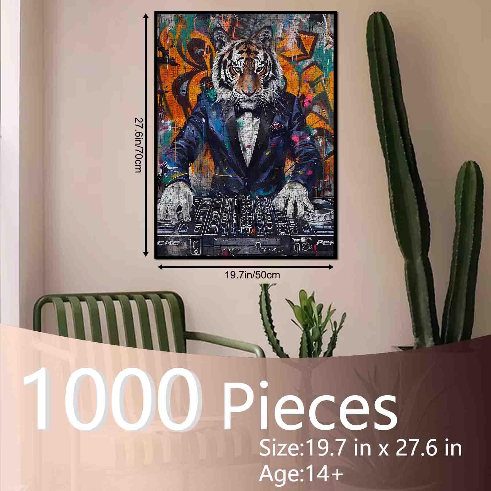 tucocoo-jigsaw-puzzles-tiger-1000-teile-puzzle-dj-graffiti image 5