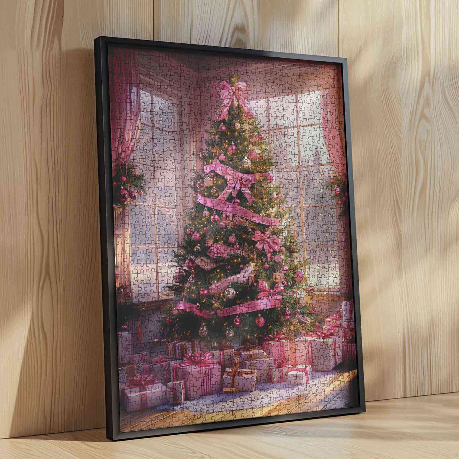 tucocoo-jigsaw-pink-ribbon-christmas-tree-puzzle-1000-teile image 4
