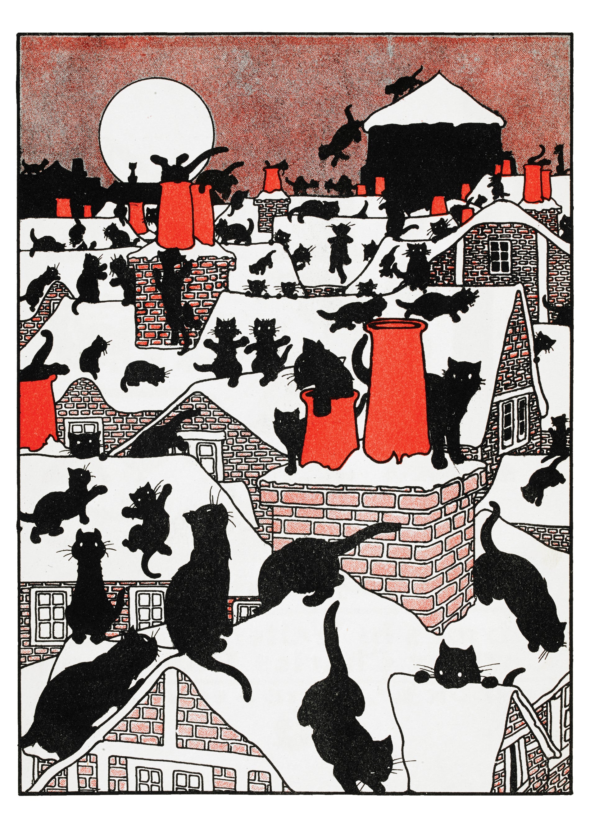 pomegranate-charles-robinson-black-cat-weihnachtskarten-set-katzen image 2